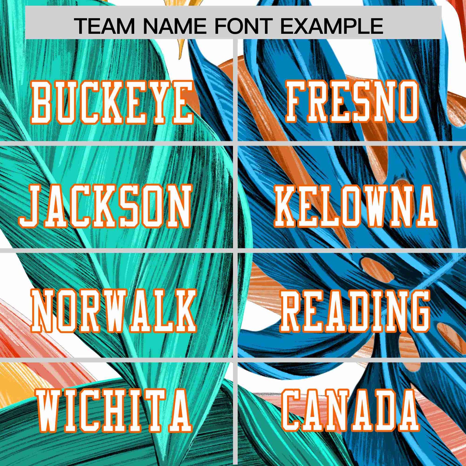 Custom Personalized Football Jersey Tropical Leaf - Personalized Name & Number