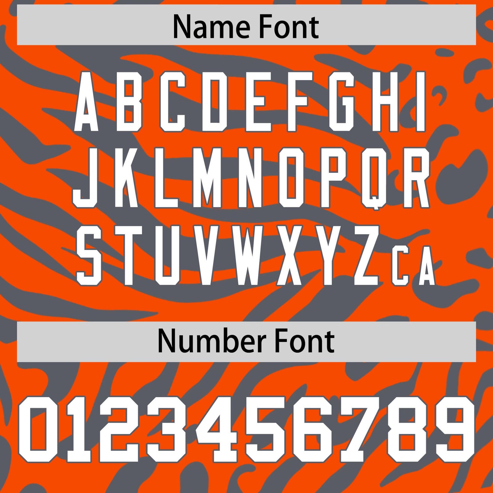 Custom Orange Dark Gray-White Mesh Zebra Style Football Jersey