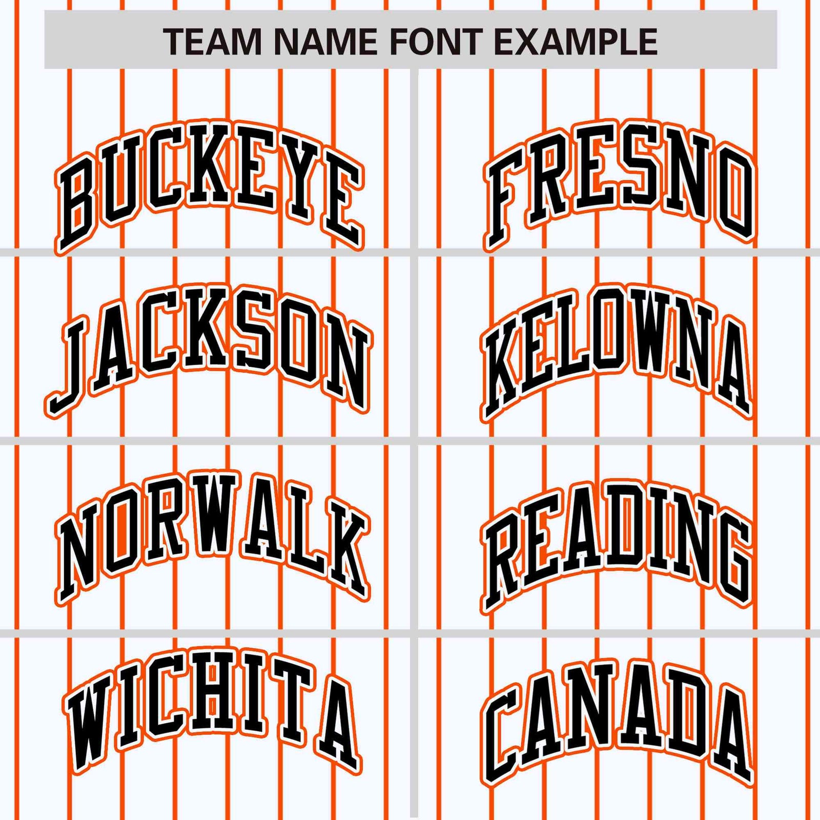 Custom White Orange Pinstripe Orange-Black Bomber Full-Snap Varsity Letterman Jacket