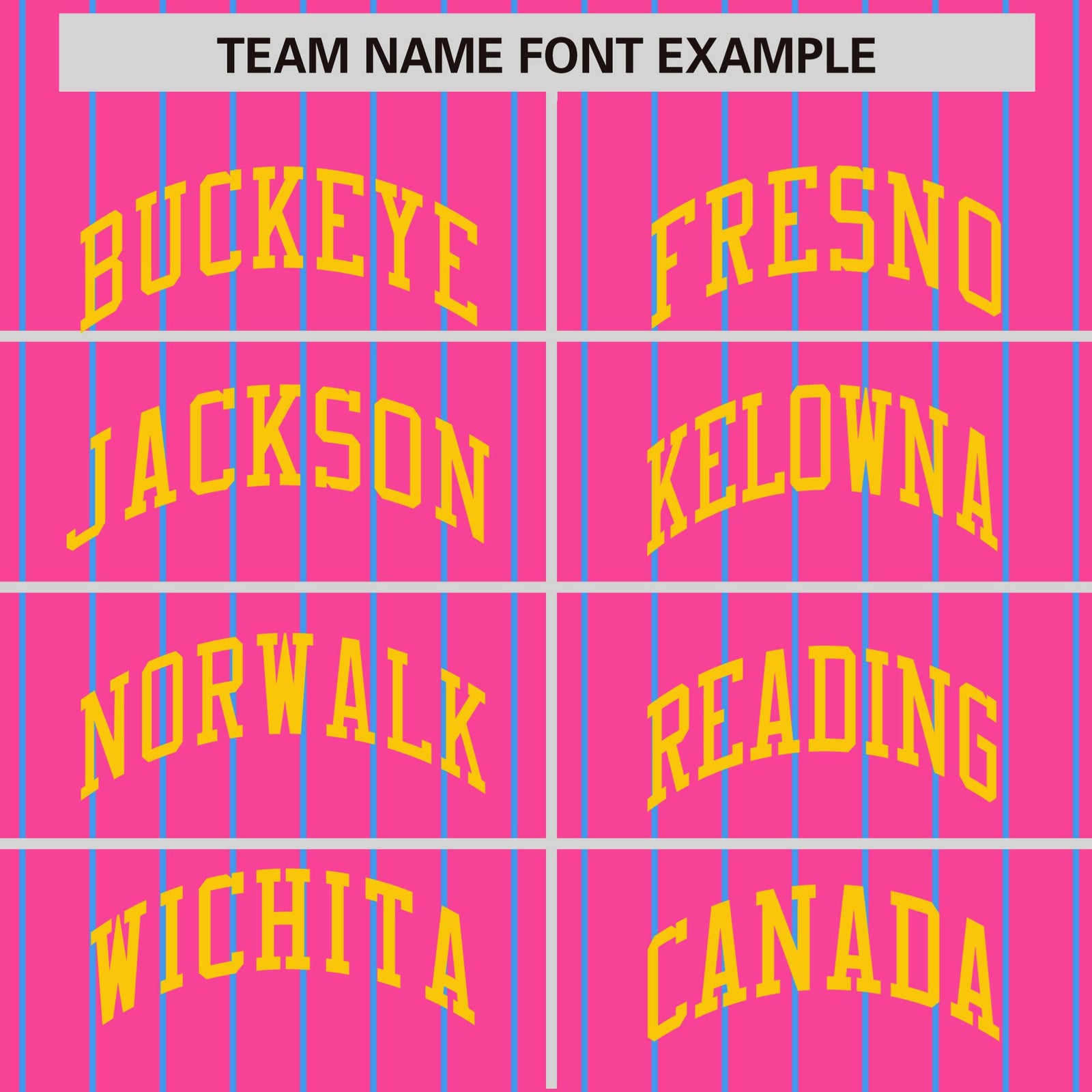 Custom Pink Powder-Blue Pinstripe Gold Bomber Full-Snap Varsity Letterman Jacket