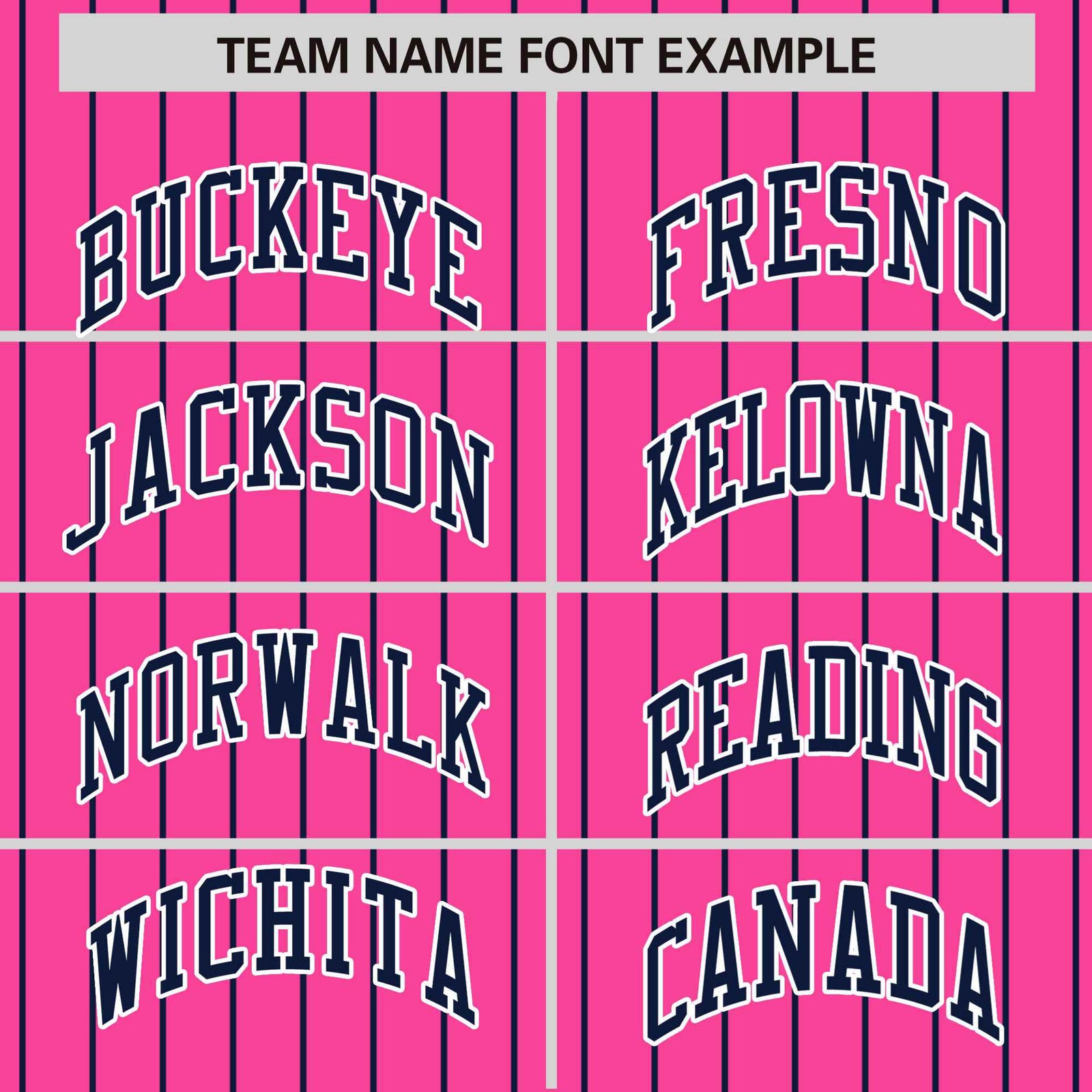 Custom Pink Navy Pinstripe White-Navy Bomber Full-Snap Varsity Letterman Jacket