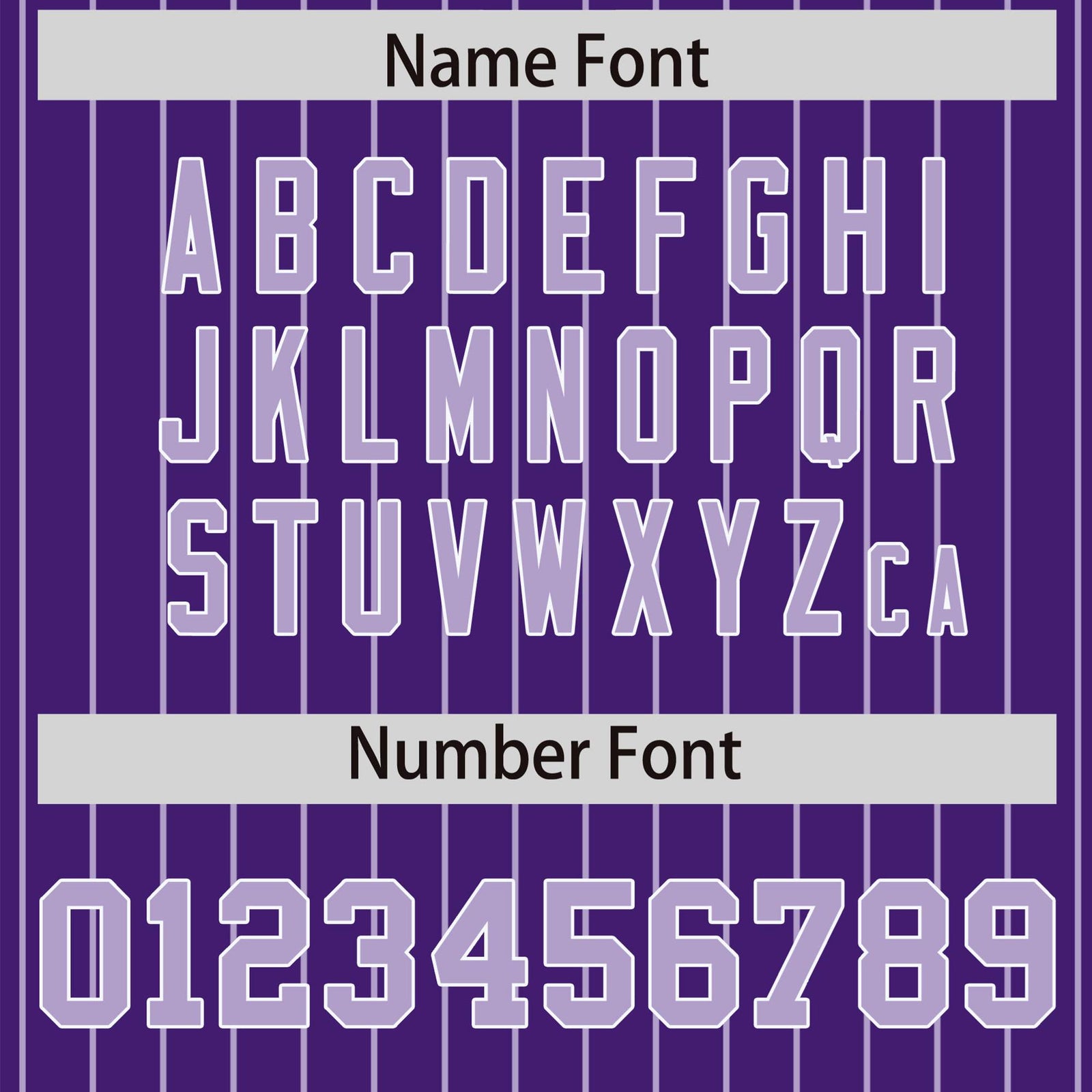 Custom Purple Light-Purple Pinstripe White Light-Purple Bomber Full-Snap Varsity Letterman Jacket