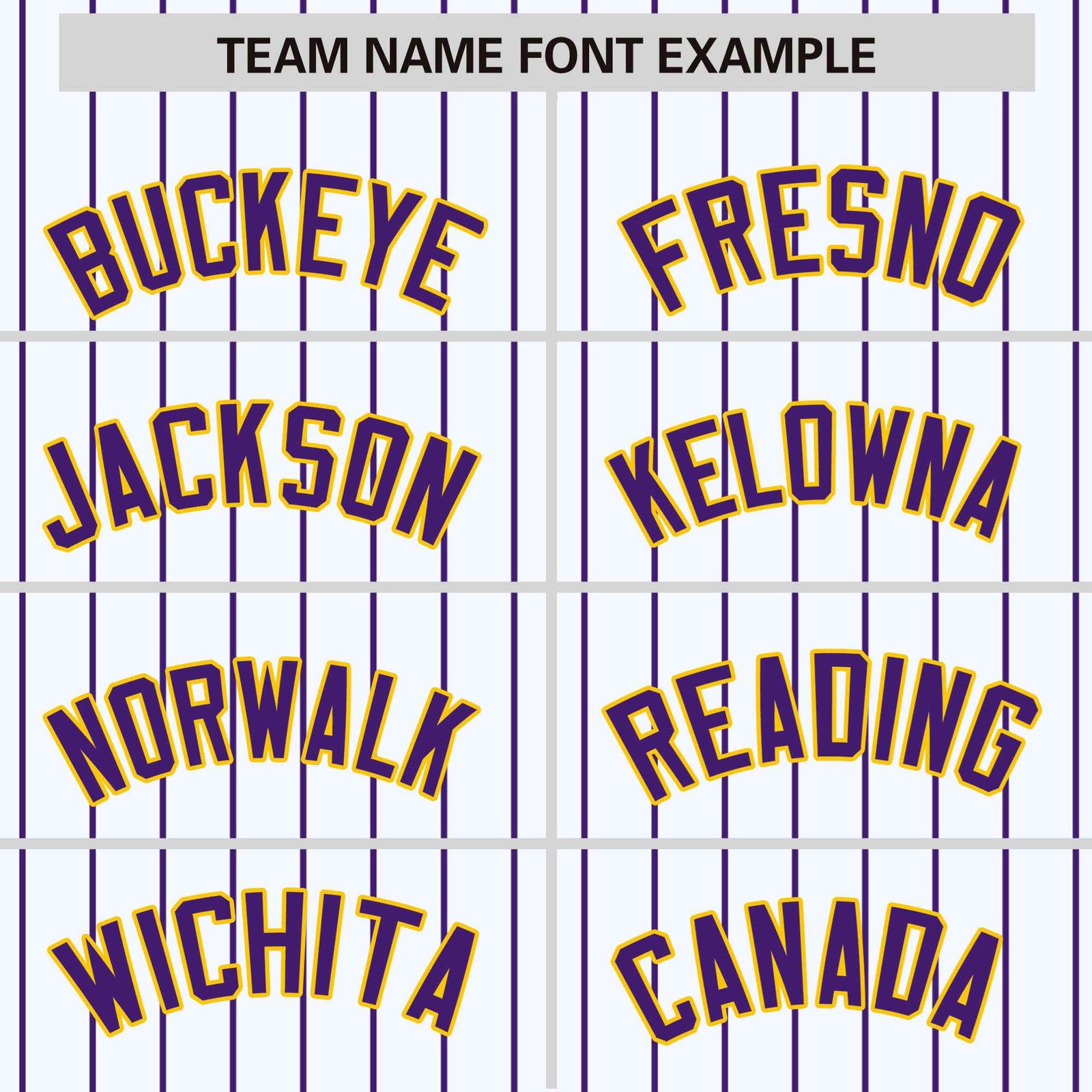 Custom White Purple Pinstripe Glod-Purple Bomber Full-Snap Varsity Letterman Jacket