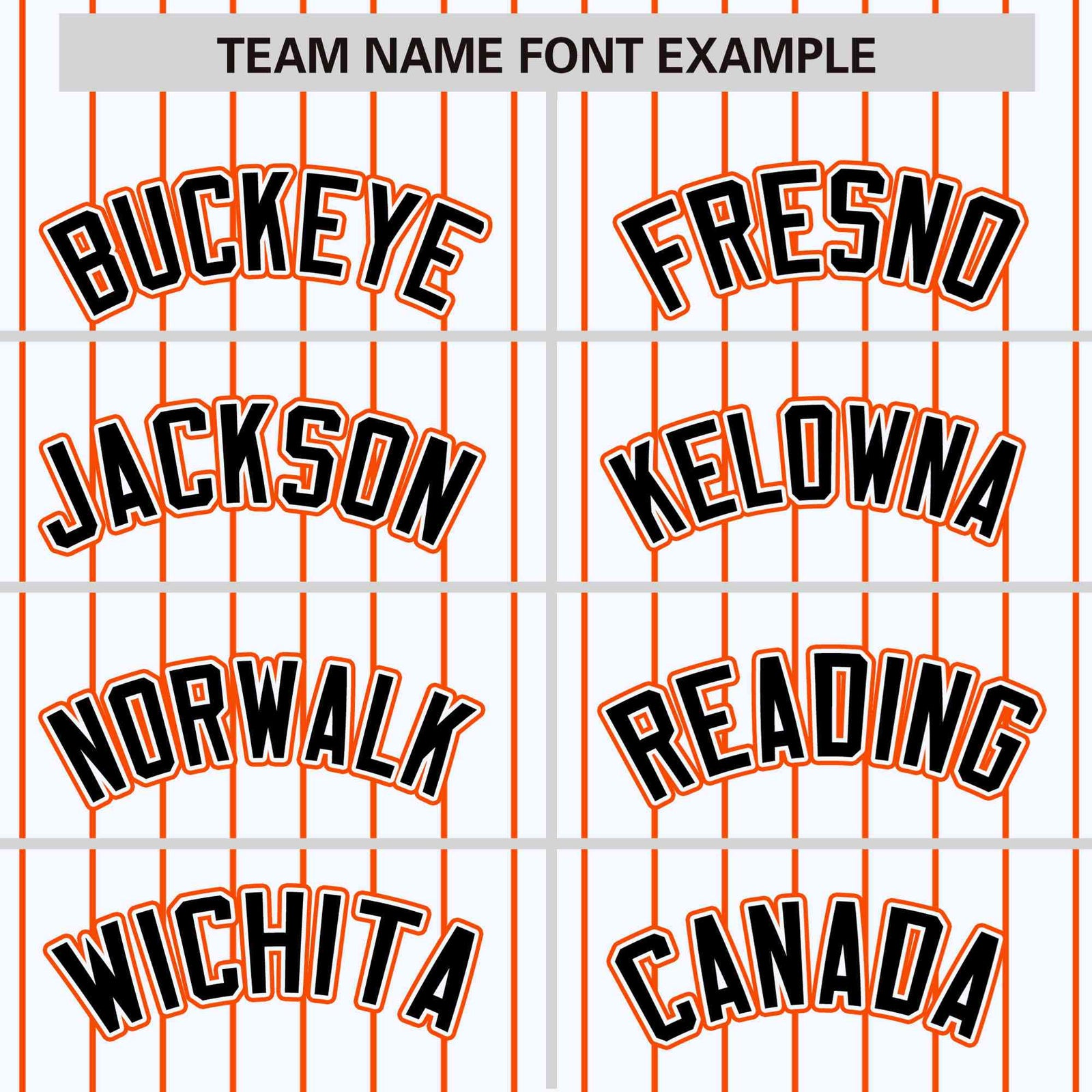 Custom White Orange Pinstripe Orange-Black Bomber Full-Snap Varsity Letterman Jacket