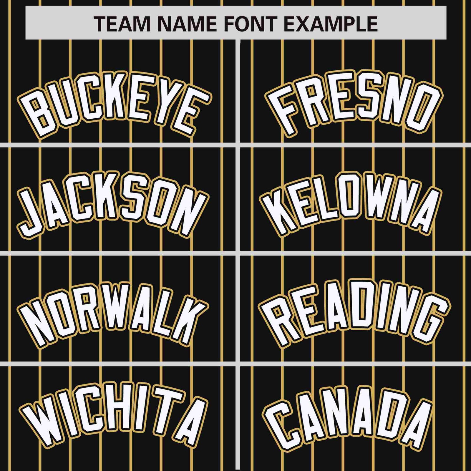 Custom Black Old-Gold Pinstripe Old-Gold White Bomber Full-Snap Varsity Letterman Jacket