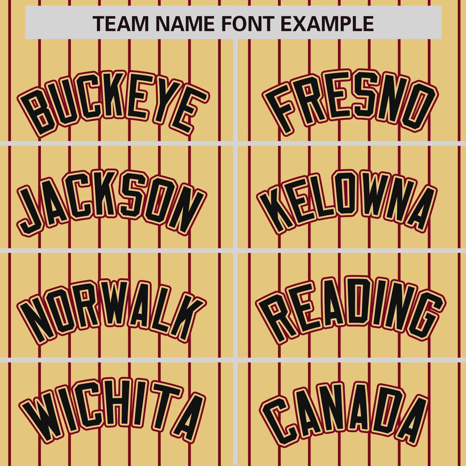 Custom Old Gold Crimson Pinstripe Crimson-Black Bomber Full-Snap Varsity Letterman Jacket