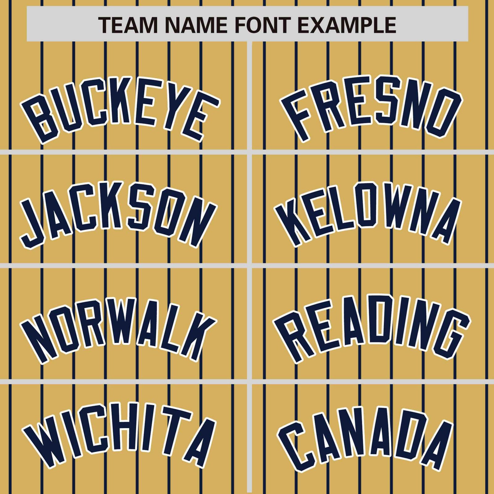 Custom Old Gold Navy Pinstripe White-Navy Bomber Full-Snap Varsity Letterman Jacket