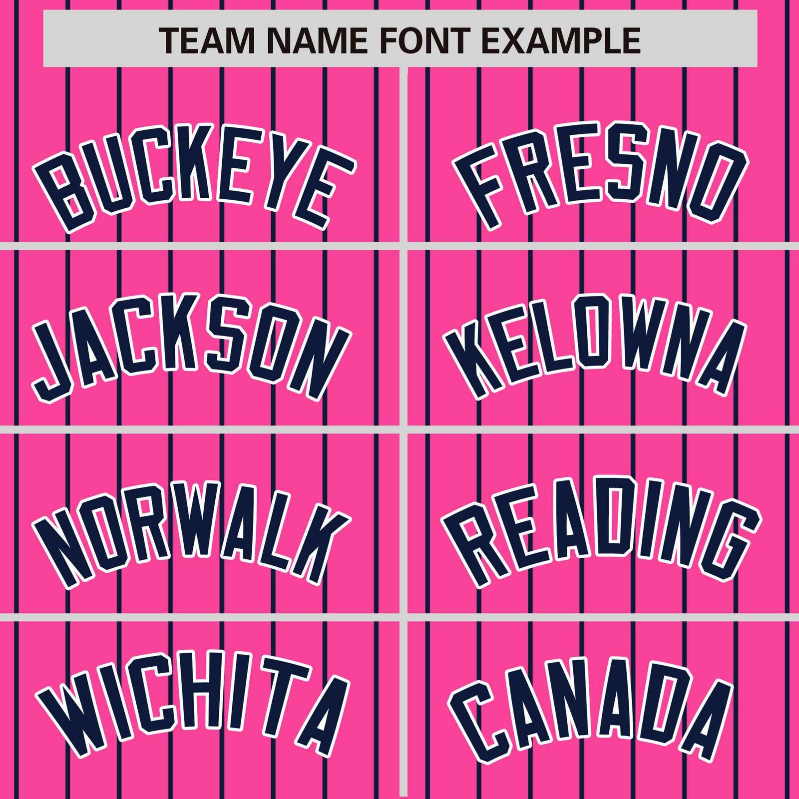 Custom Pink Navy Pinstripe White-Navy Bomber Full-Snap Varsity Letterman Jacket