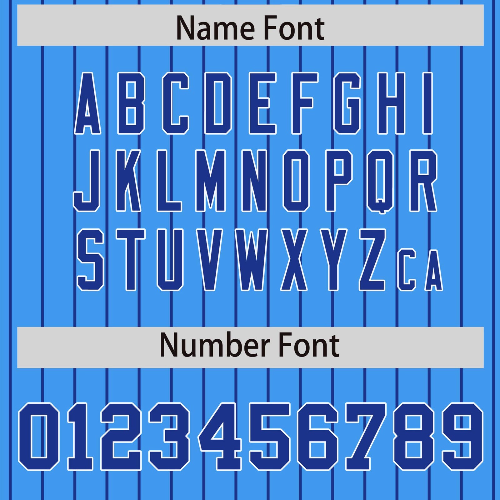 Custom Powder Blue Royal-Blue Pinstripe White Royal-Blue Bomber Full-Snap Varsity Letterman Jacket