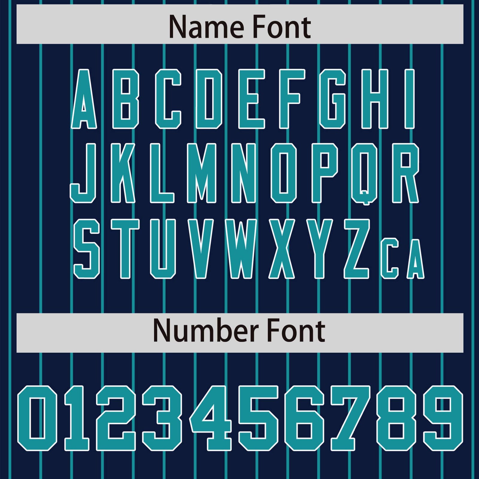 Custom Navy-Aqua Pinstripe White-Aqua Bomber Full-Snap Varsity Letterman Jacket