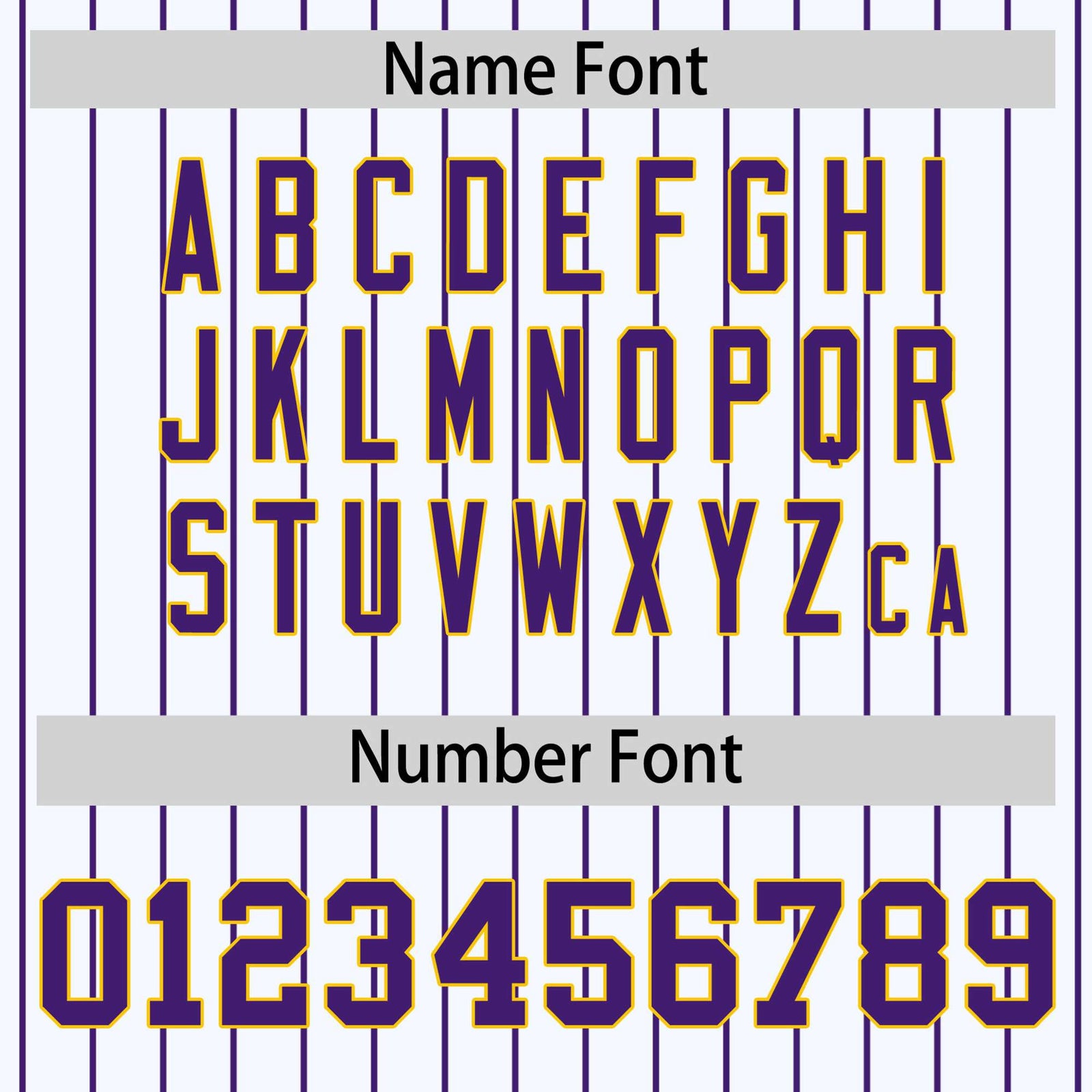 Custom White Purple Pinstripe Glod-Purple Bomber Full-Snap Varsity Letterman Jacket