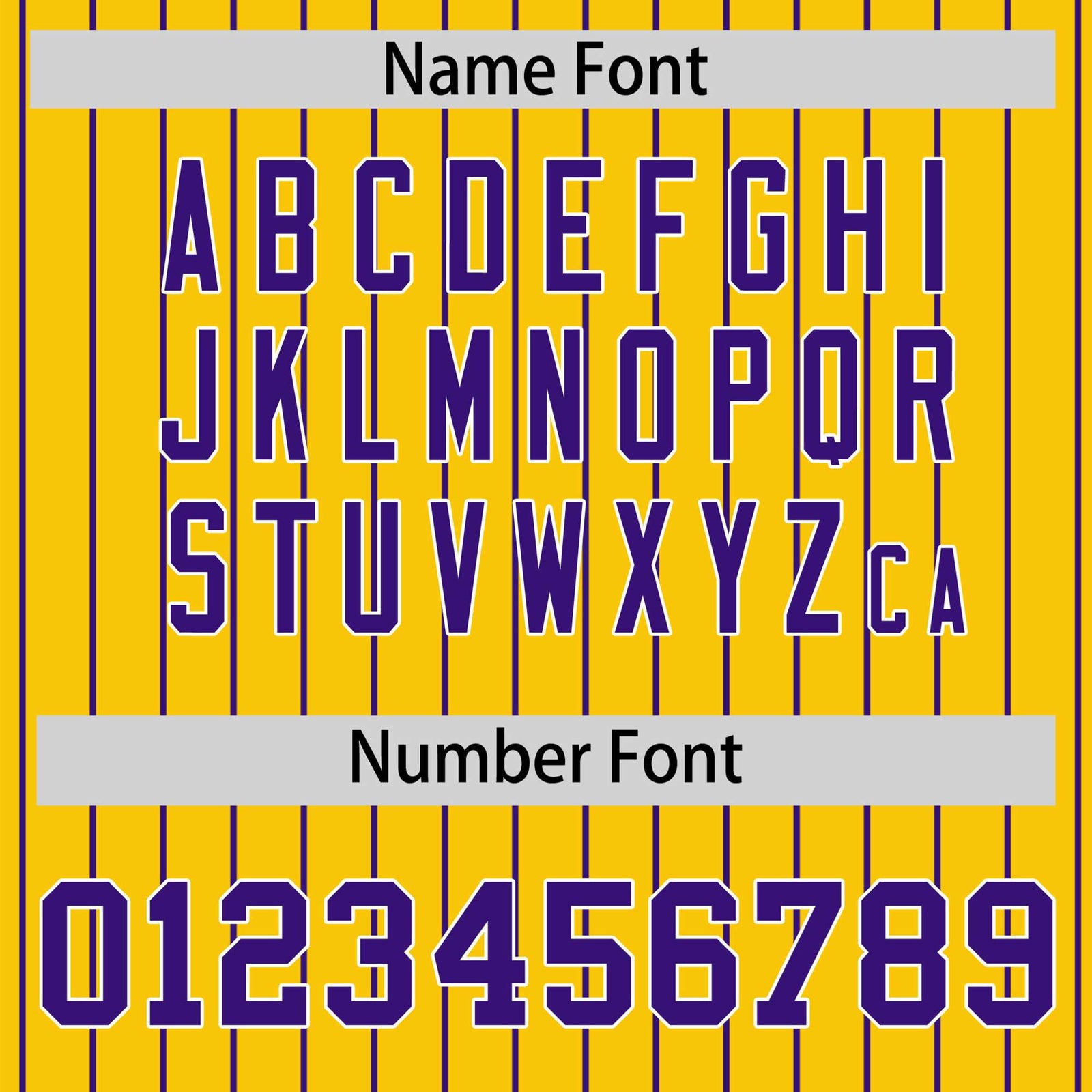 Custom Gold Purple Pinstripe White-Purple Bomber Full-Snap Varsity Letterman Jacket