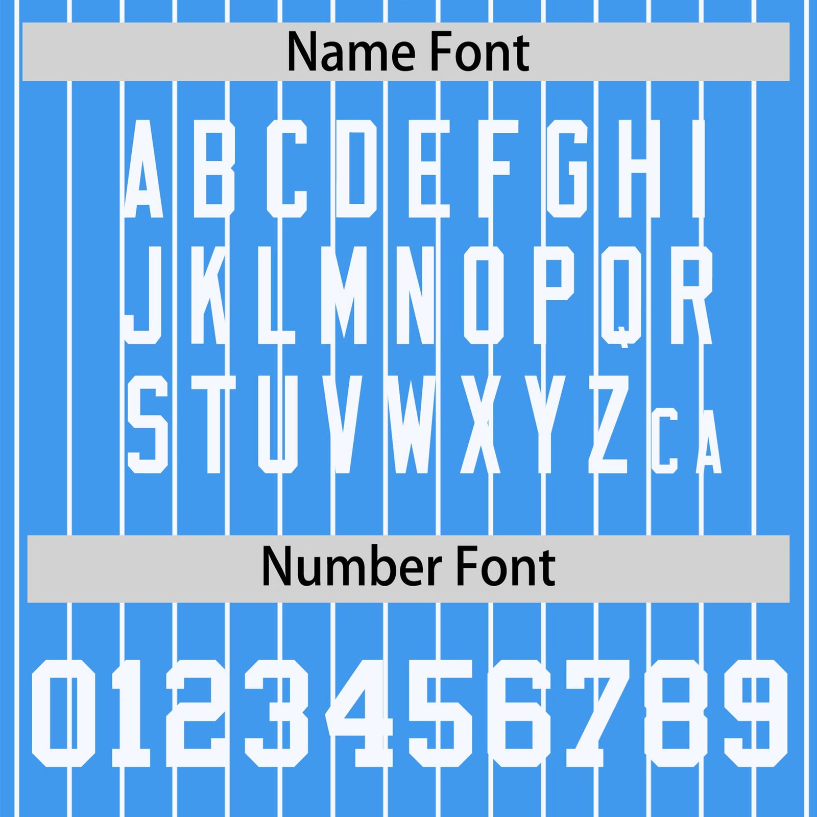 Custom Light Blue White Pinstripe White Bomber Full-Snap Varsity Letterman Jacket