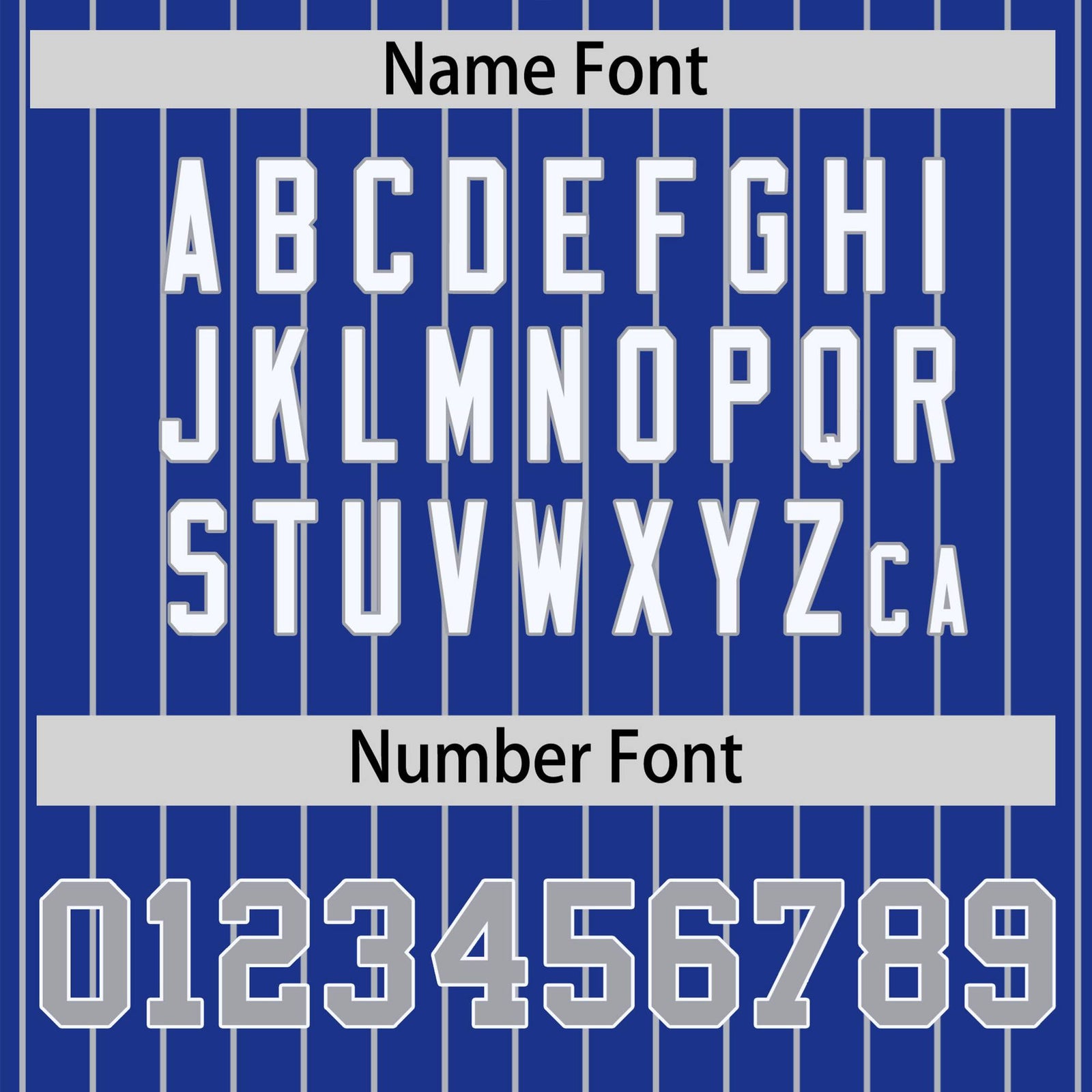 Custom Royal-Blue Gray Pinstripe White-Gray Bomber Full-Snap Varsity Letterman Jacket