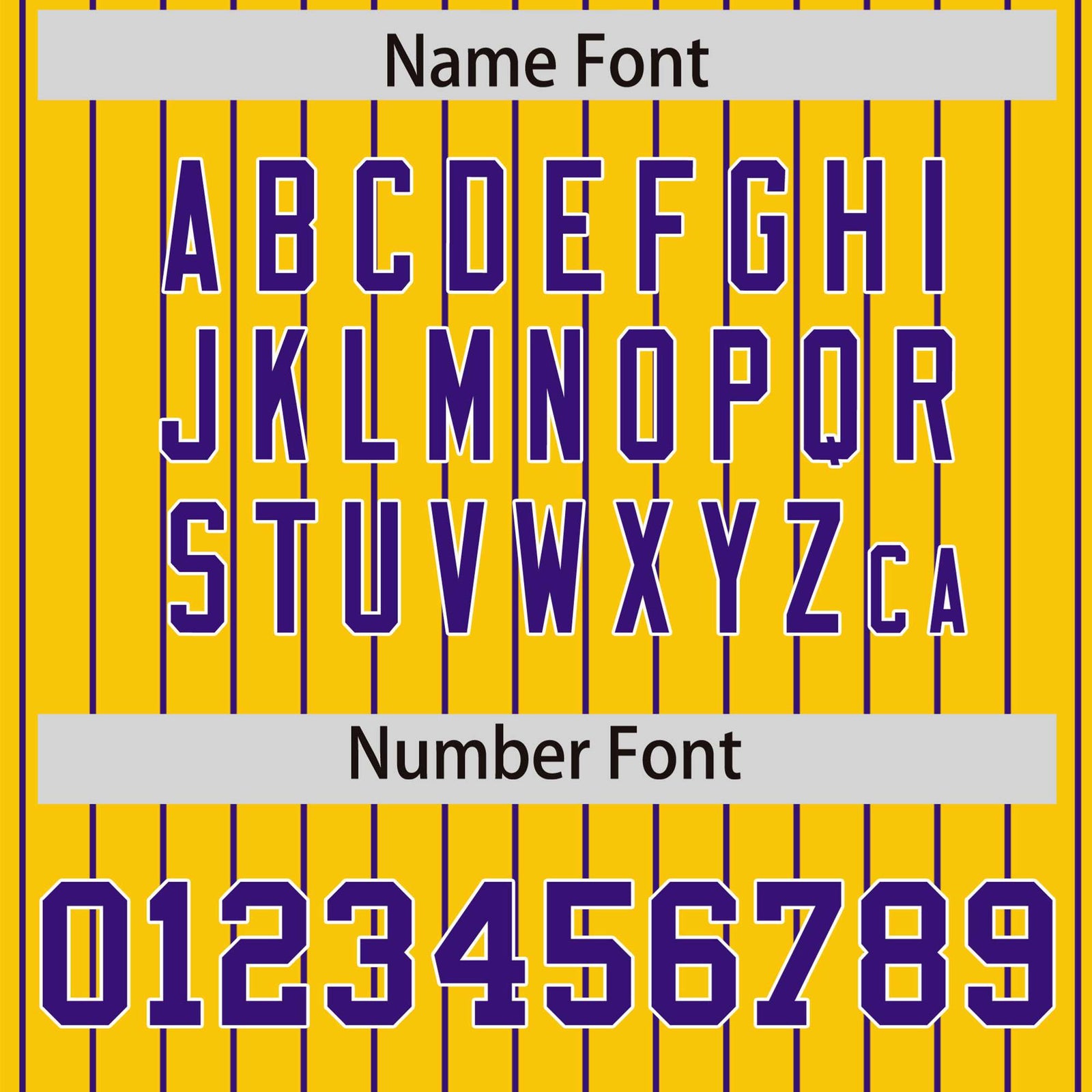 Custom Gold Purple Pinstripe White-Purple Bomber Full-Snap Varsity Letterman Jacket