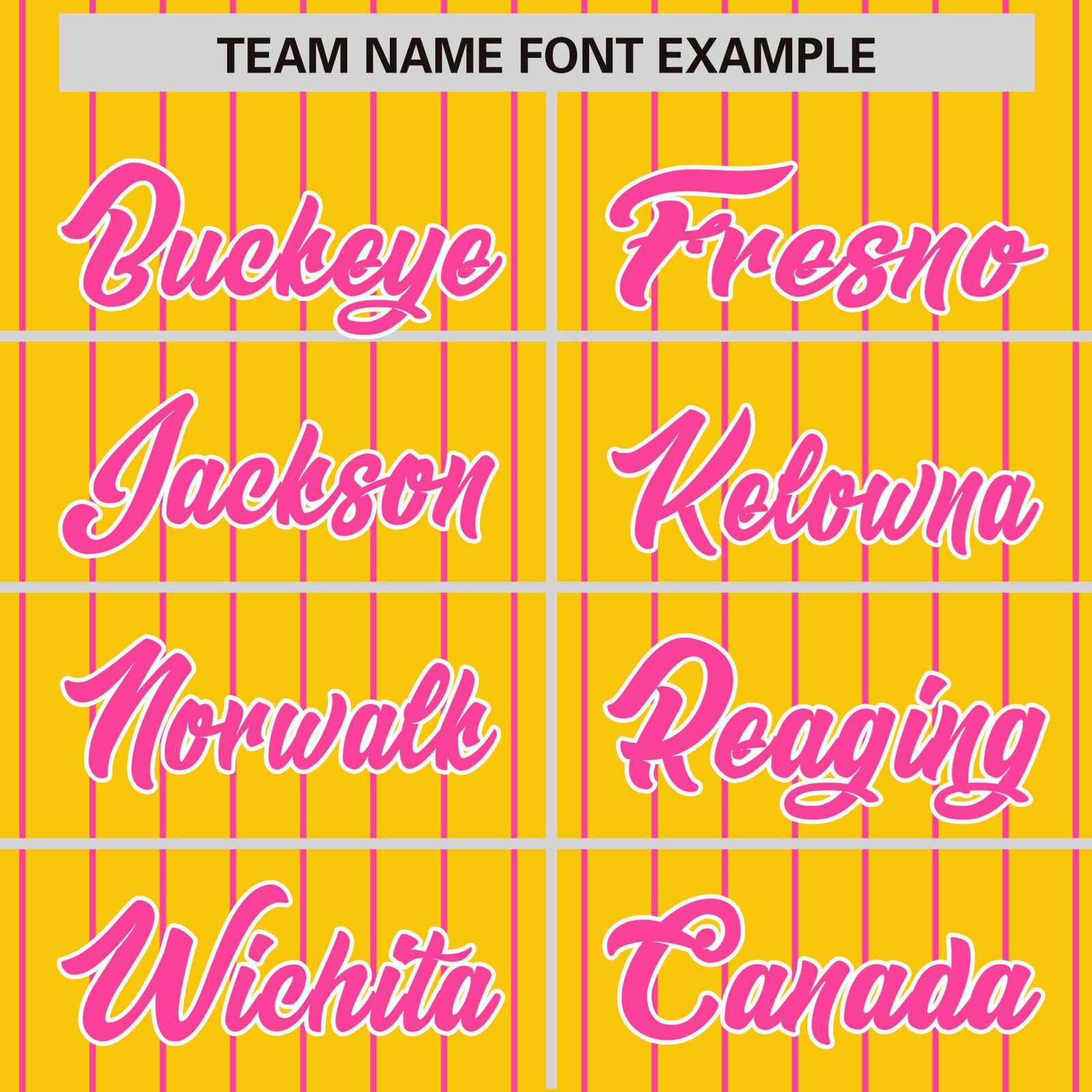 Custom Gold Pink Pinstripe White-Pink Bomber Full-Snap Varsity Letterman Jacket