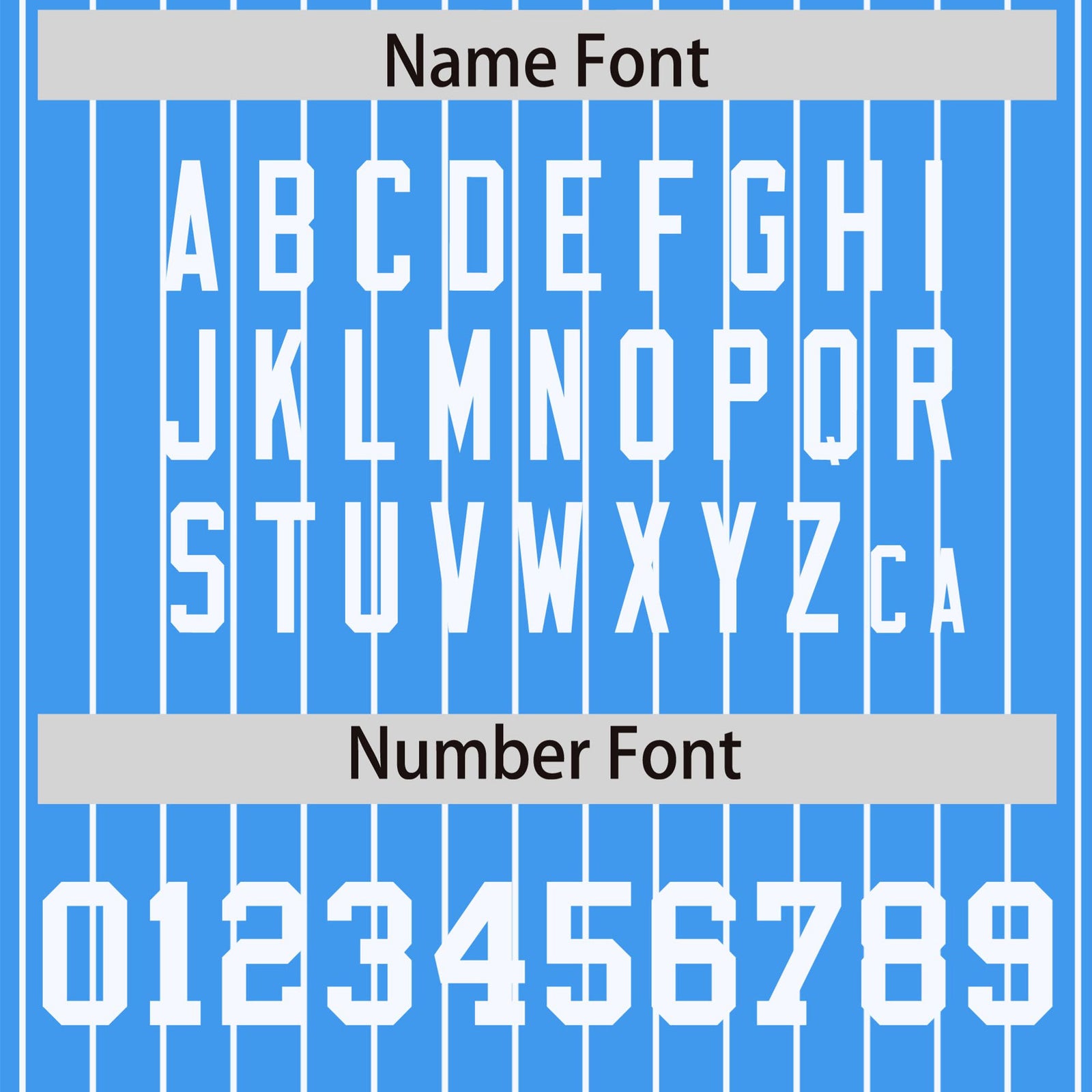 Custom Light Blue White Pinstripe White Bomber Full-Snap Varsity Letterman Jacket