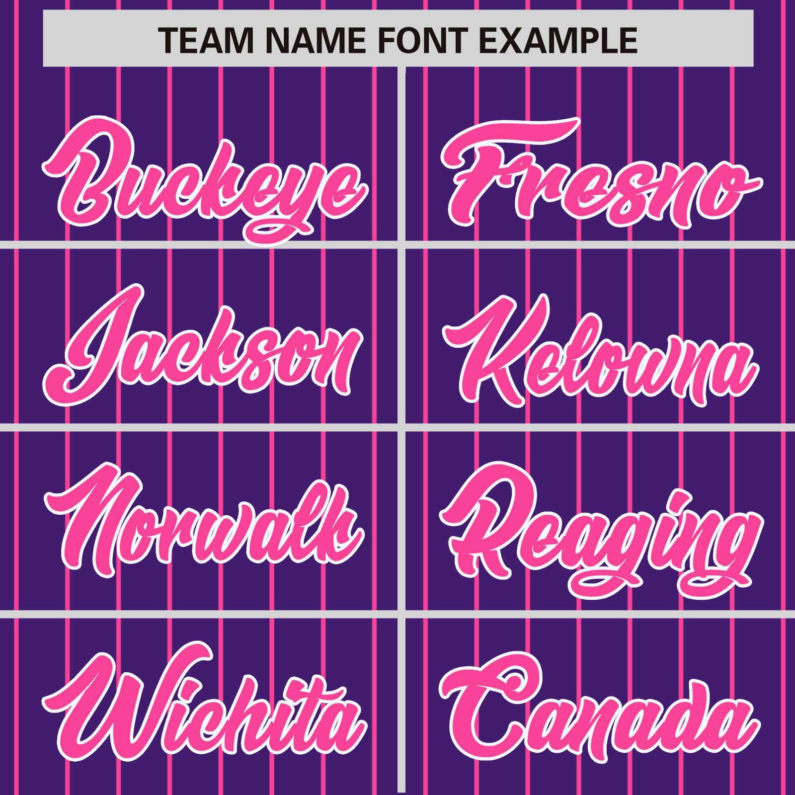 Custom Purple Pink Pinstripe White-Pink Bomber Full-Snap Varsity Letterman Jacket