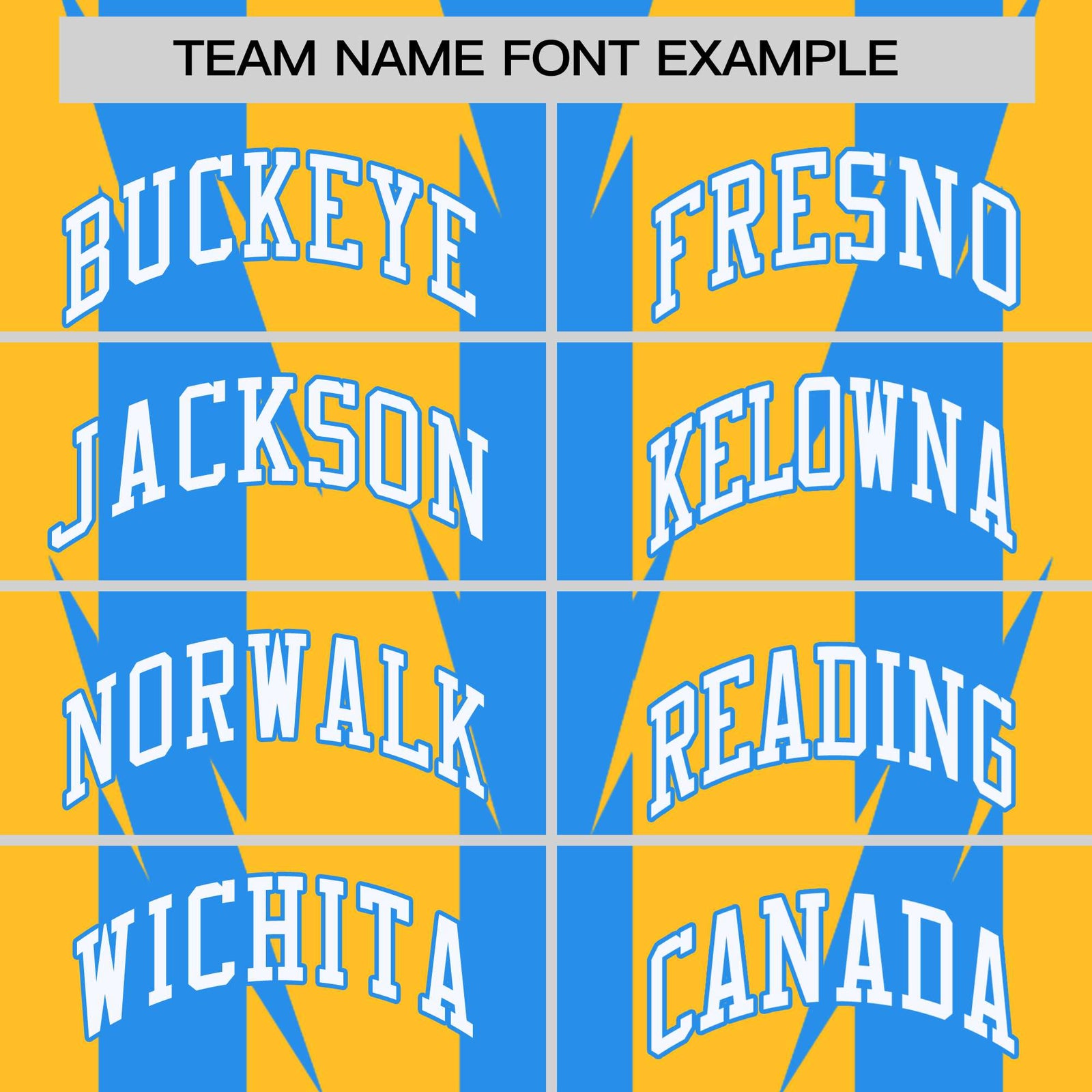 Custom Gold Powder Blue-White Blade Graffiti Pattern Varsity Full-Snap Jacket