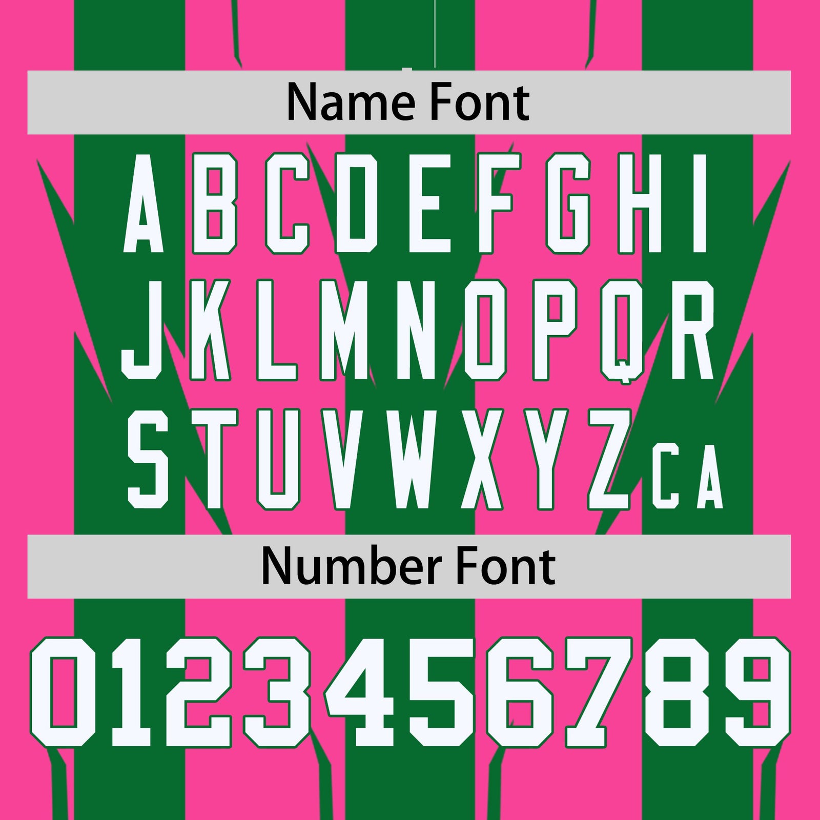 Custom Pink Kelly Green-White Blade Graffiti Pattern Varsity Full-Snap Jacket