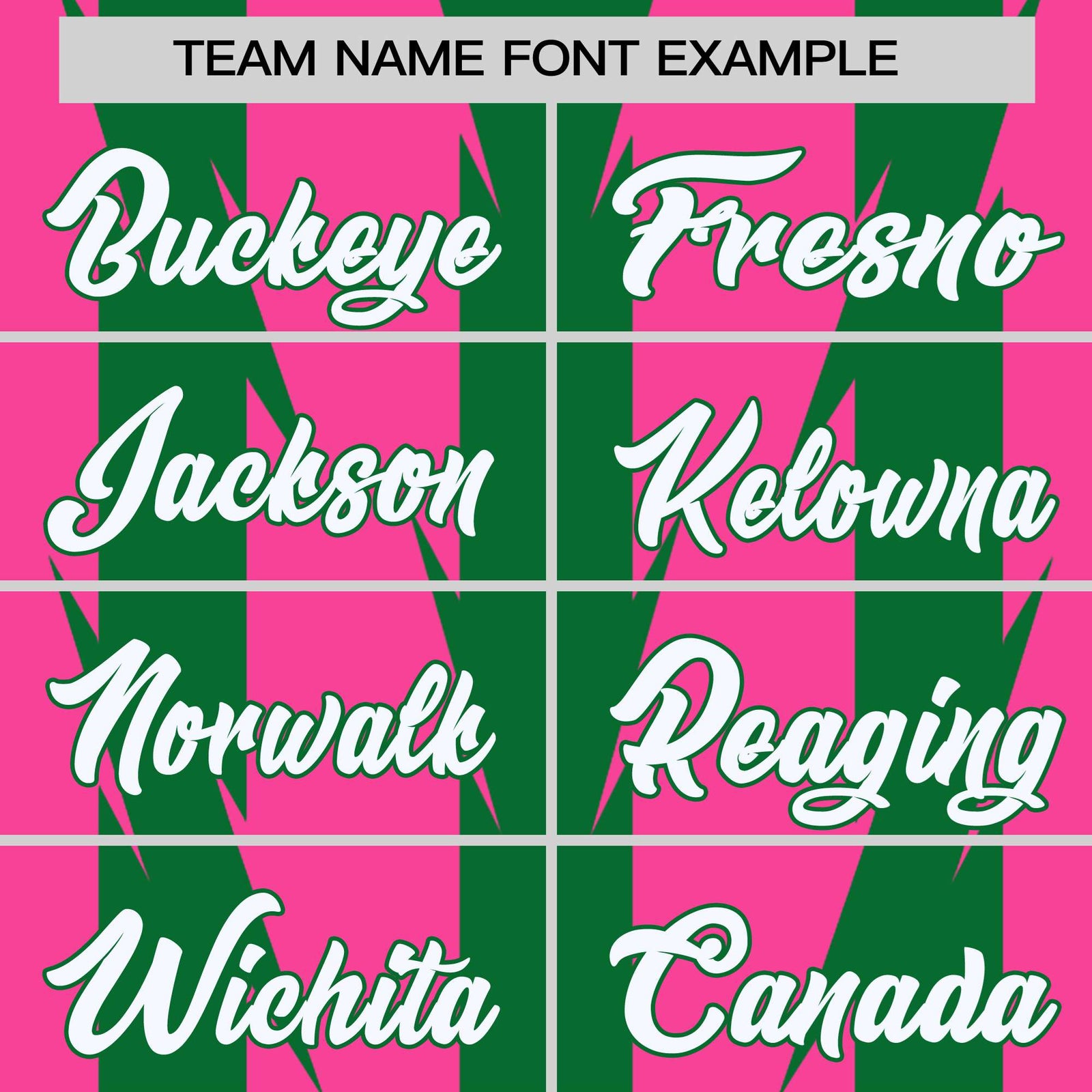 Custom Pink Kelly Green-White Blade Graffiti Pattern Varsity Full-Snap Jacket