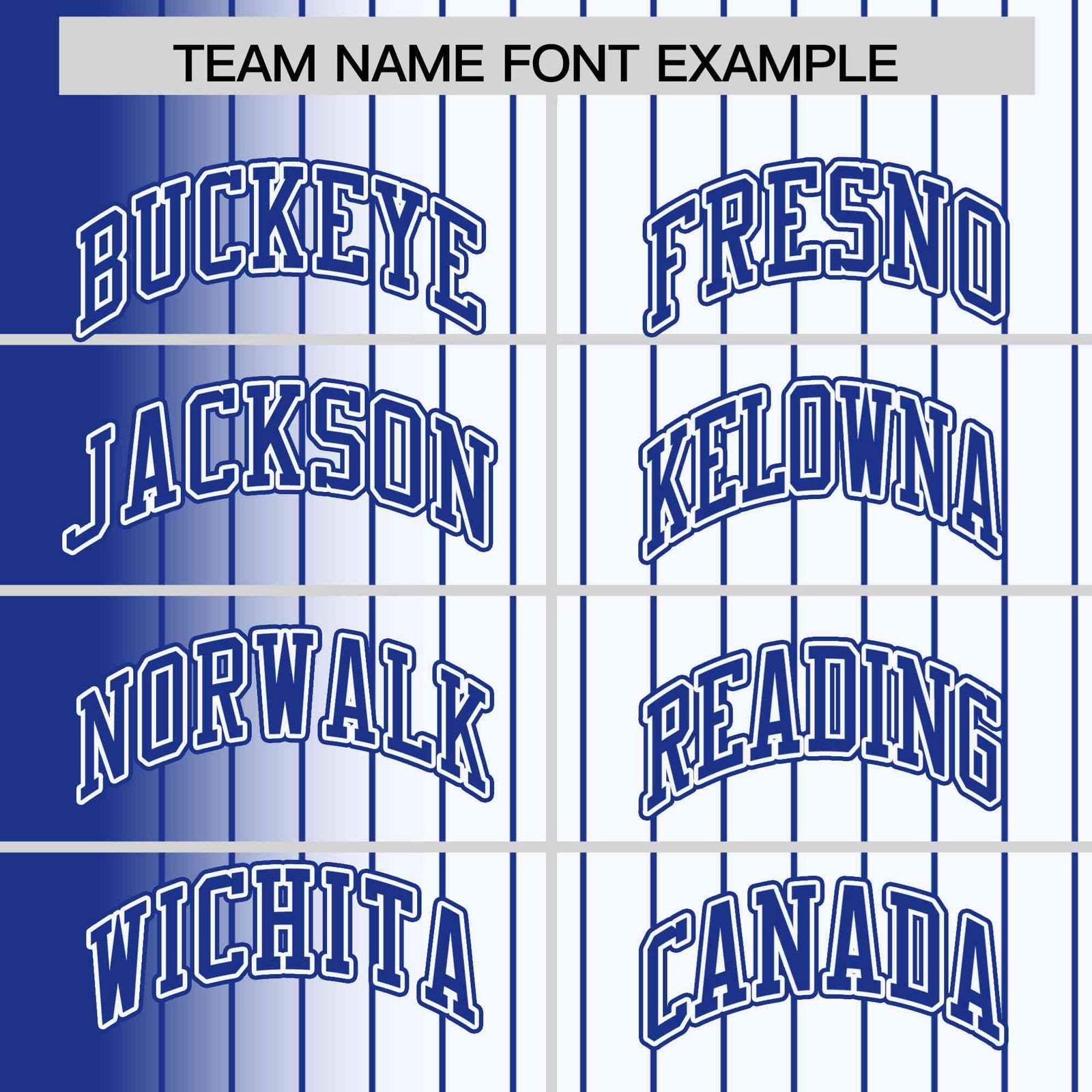 Custom White Royal Blue Pinstripe Royal Blue-White Gradient Fashion Varsity Full-Snap Jacket