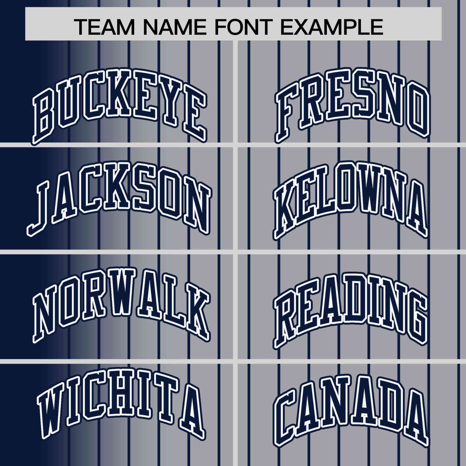 Custom Gray Navy Pinstripe Navy-White Gradient Fashion Varsity Full-Snap Jacket