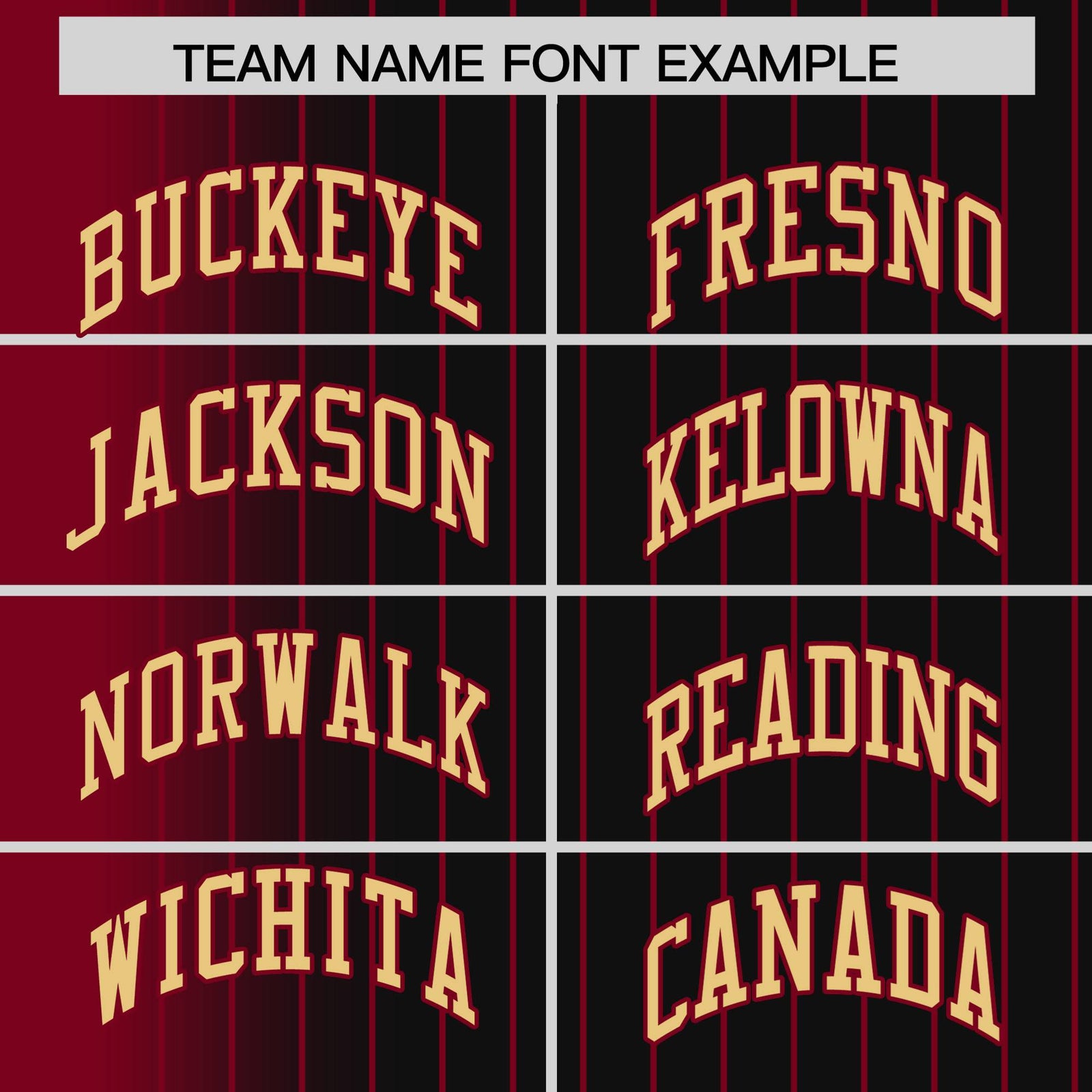 Custom Black Crimson Pinstripe Old Gold-Crimson Gradient Fashion Varsity Full-Snap Jacket