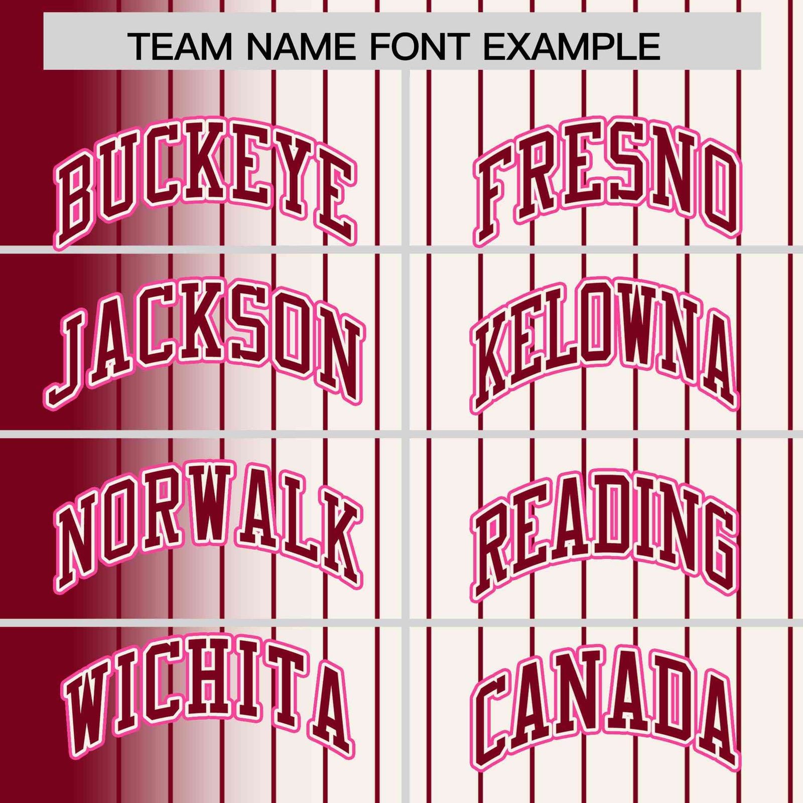 Custom Cream Crimson Pinstripe Pink-Crimson Gradient Fashion Varsity Full-Snap Jacket