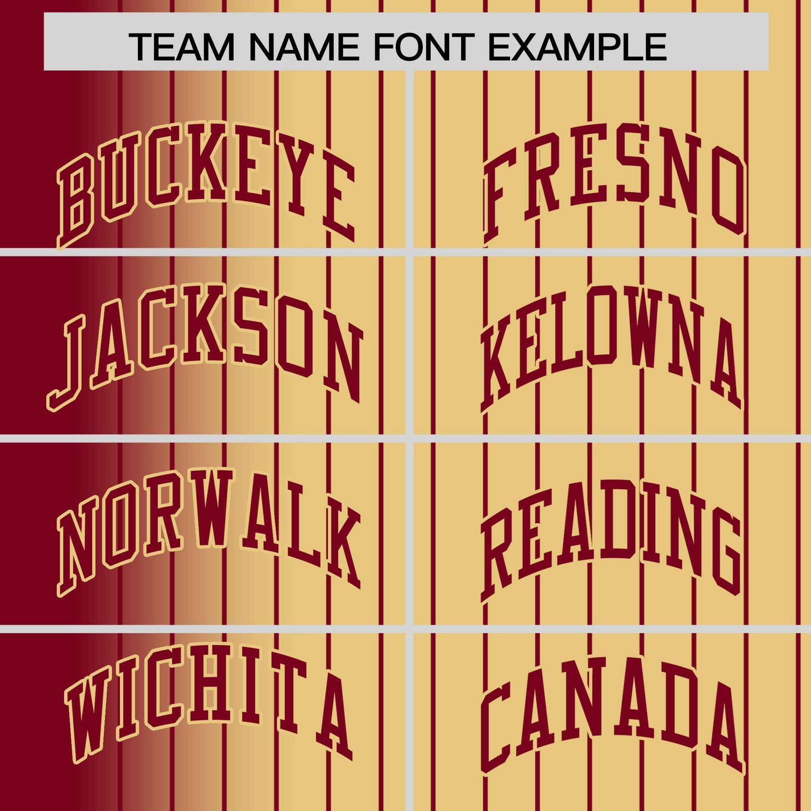 Custom Old Gold Crimson Pinstripe Old Gold-Crimson Gradient Fashion Varsity Full-Snap Jacket