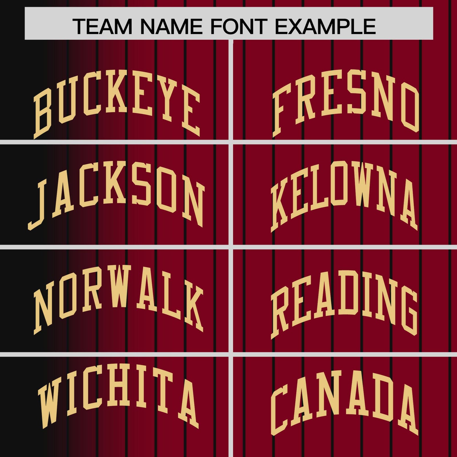 Custom Crimson Black Pinstripe Old Gold-Black Gradient Fashion Varsity Full-Snap Jacket