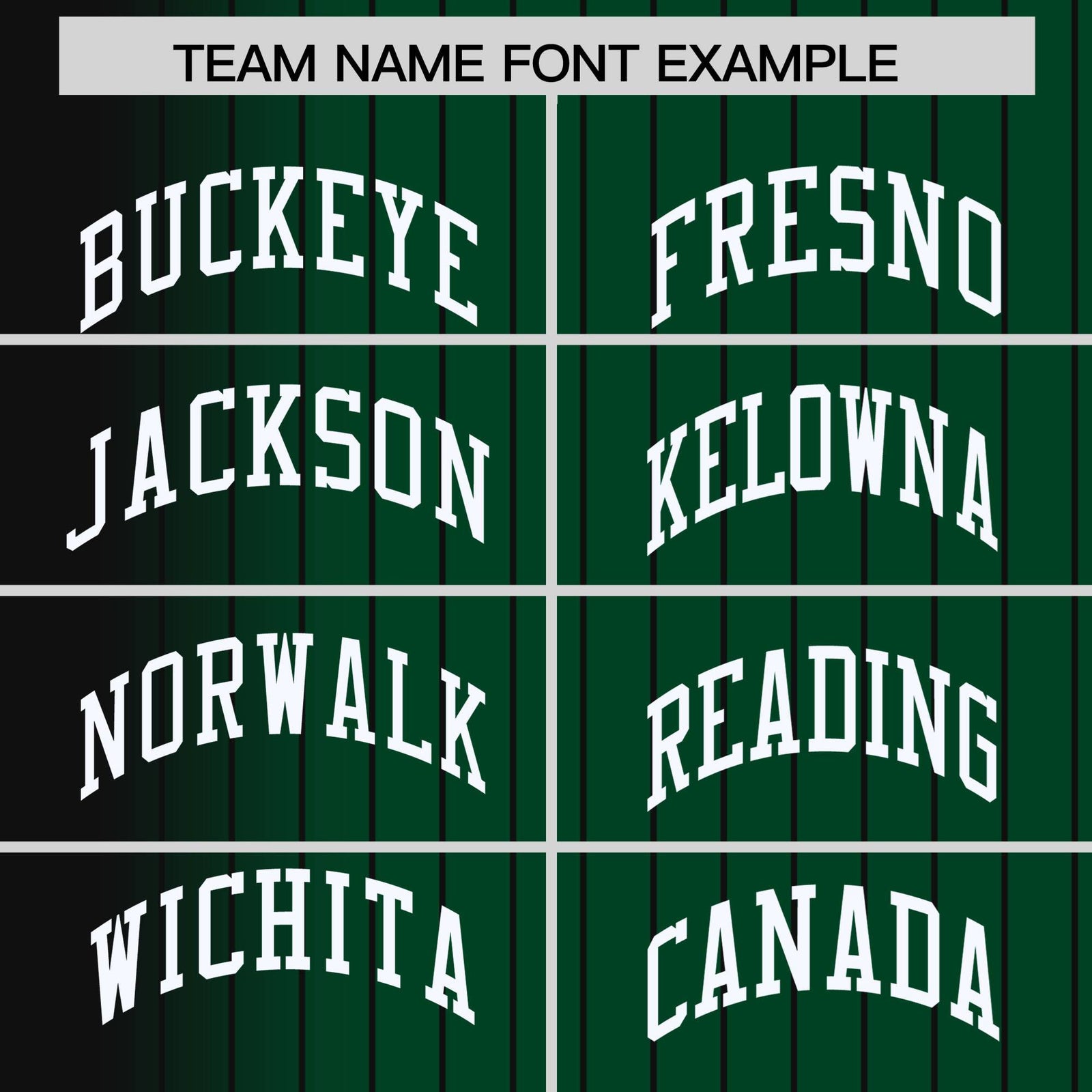 Custom Green Black Pinstripe White-Black Gradient Fashion Varsity Full-Snap Jacket