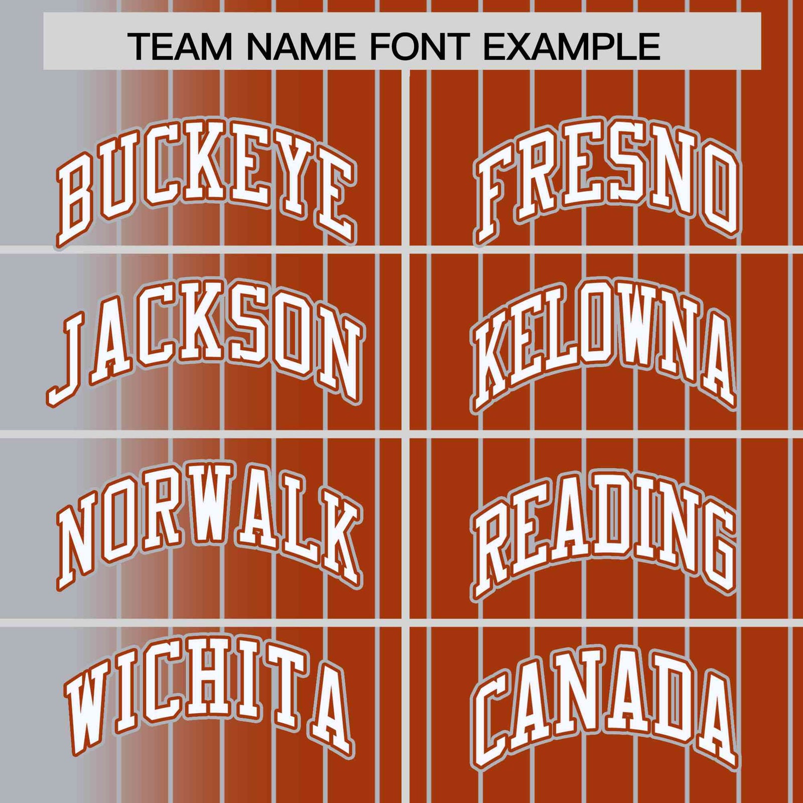 Custom Gray Orange Pinstripe White-Gray Gradient Fashion Varsity Full-Snap Jacket