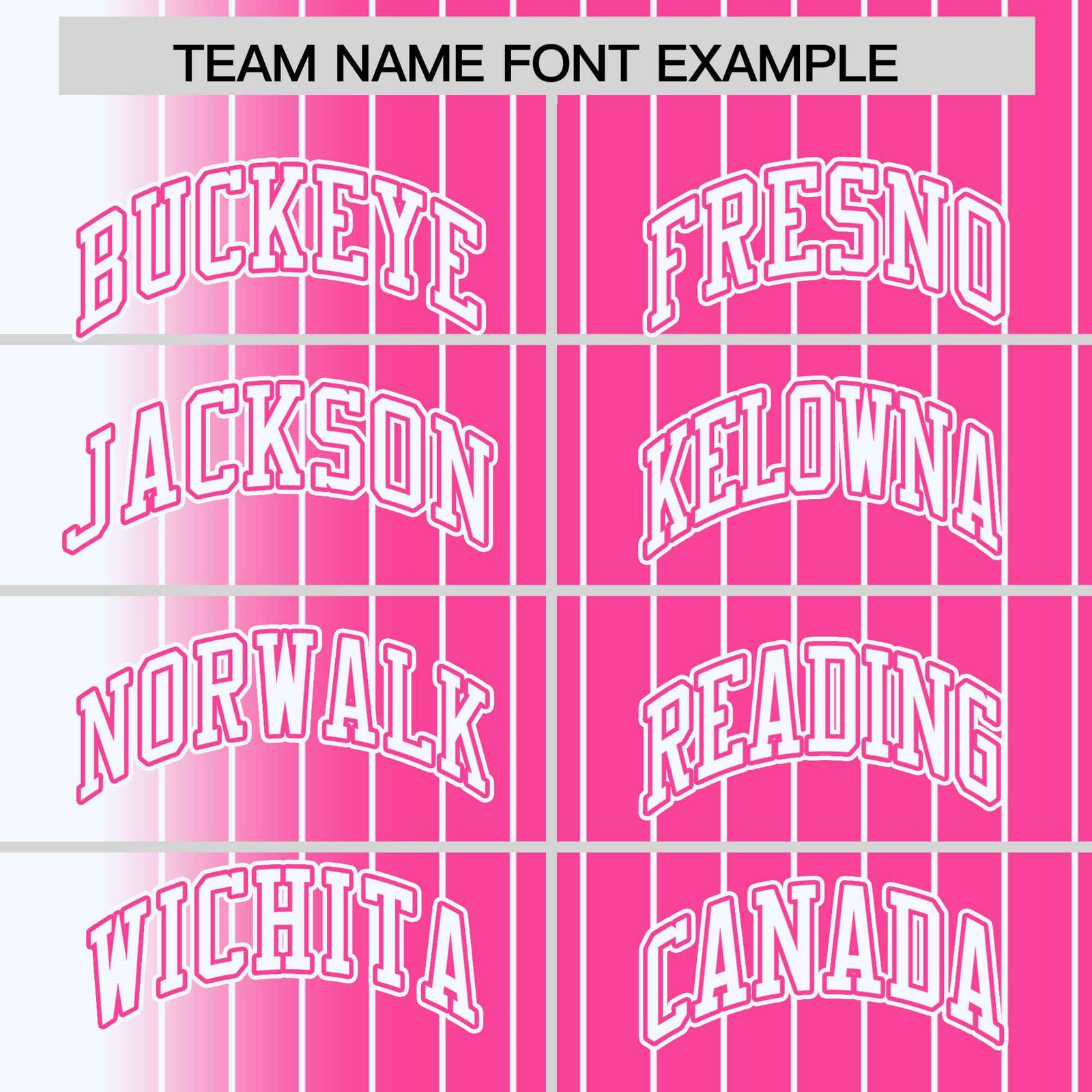 Custom Pink White Pinstripe Pink-White Gradient Fashion Varsity Full-Snap Jacket