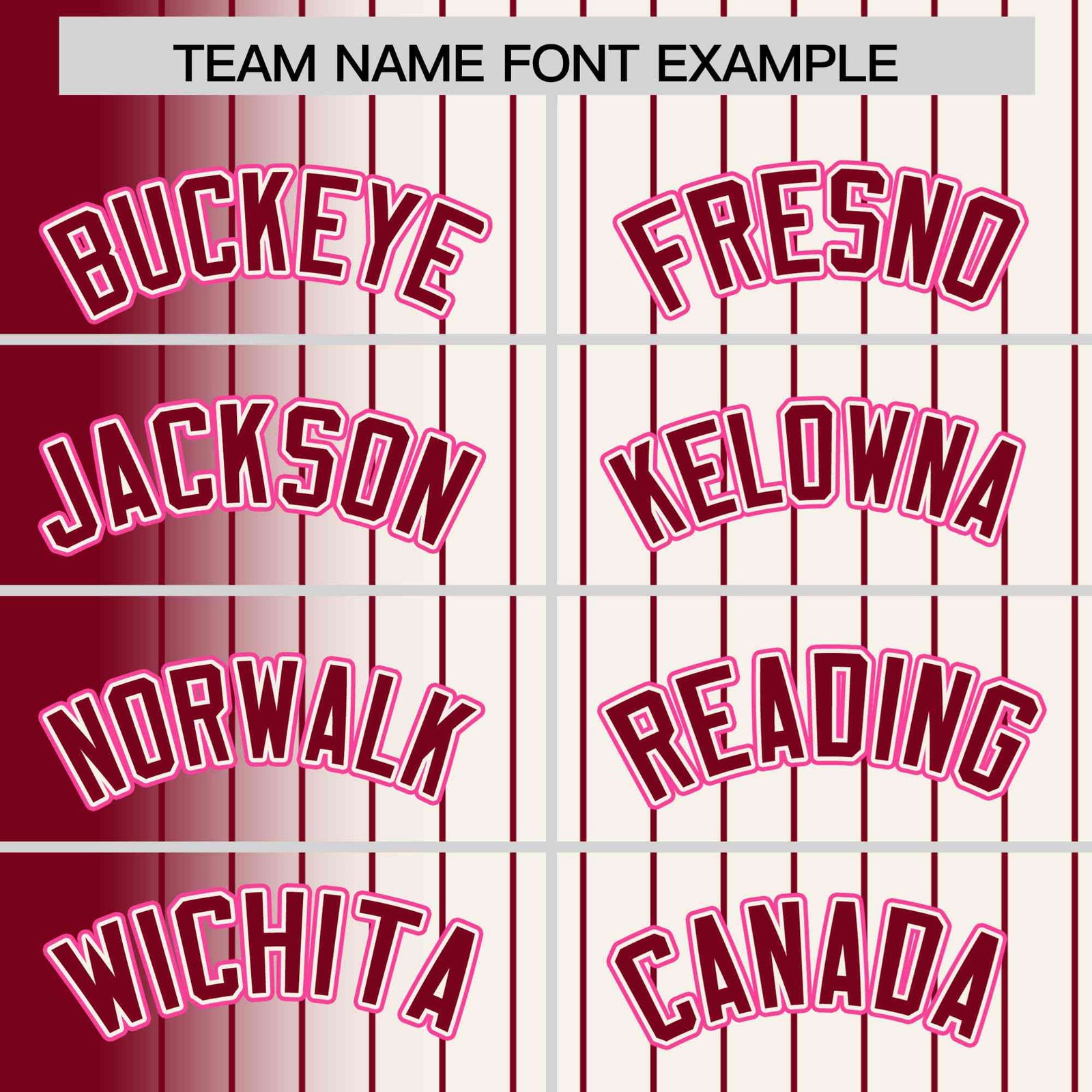 Custom Cream Crimson Pinstripe Pink-Crimson Gradient Fashion Varsity Full-Snap Jacket