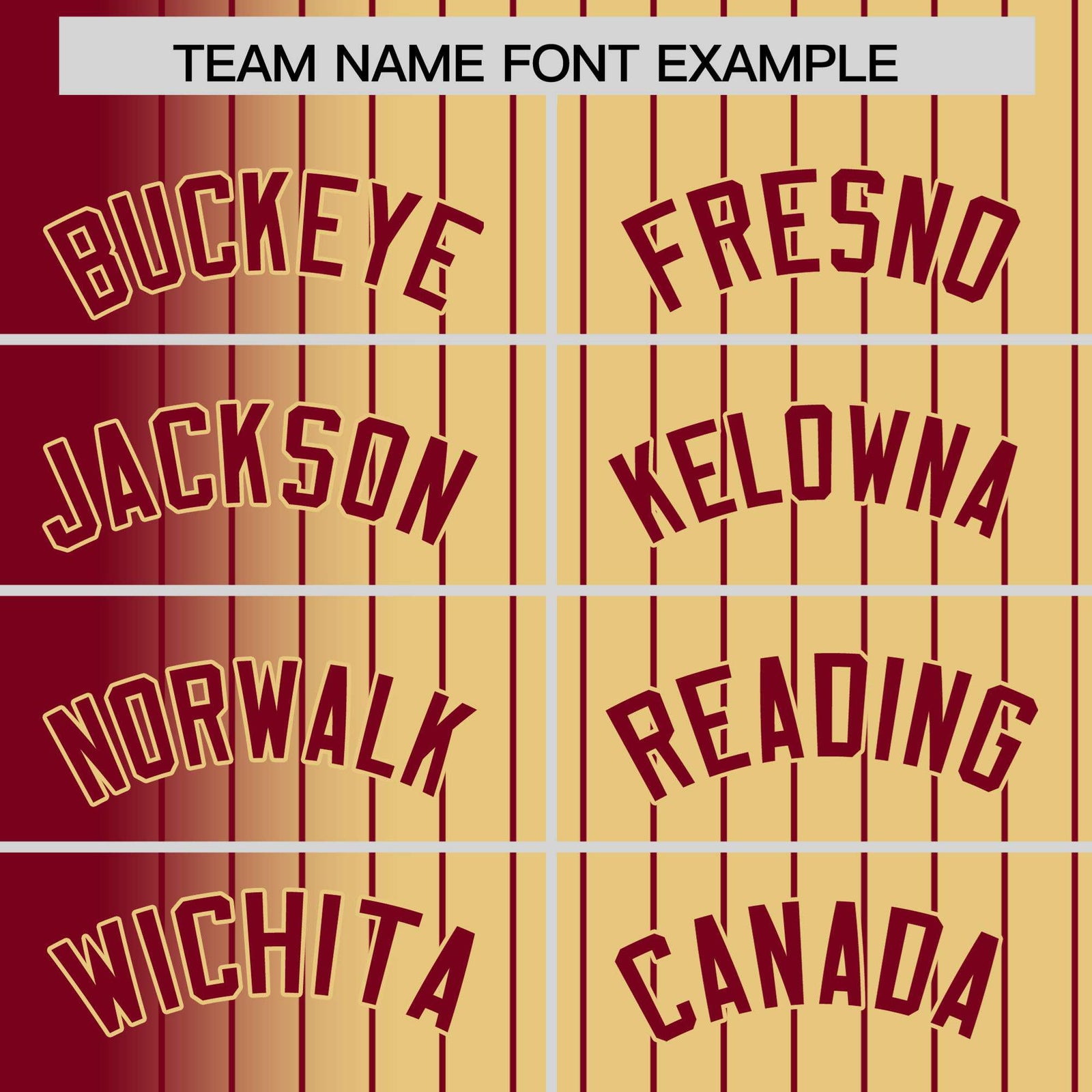 Custom Old Gold Crimson Pinstripe Old Gold-Crimson Gradient Fashion Varsity Full-Snap Jacket