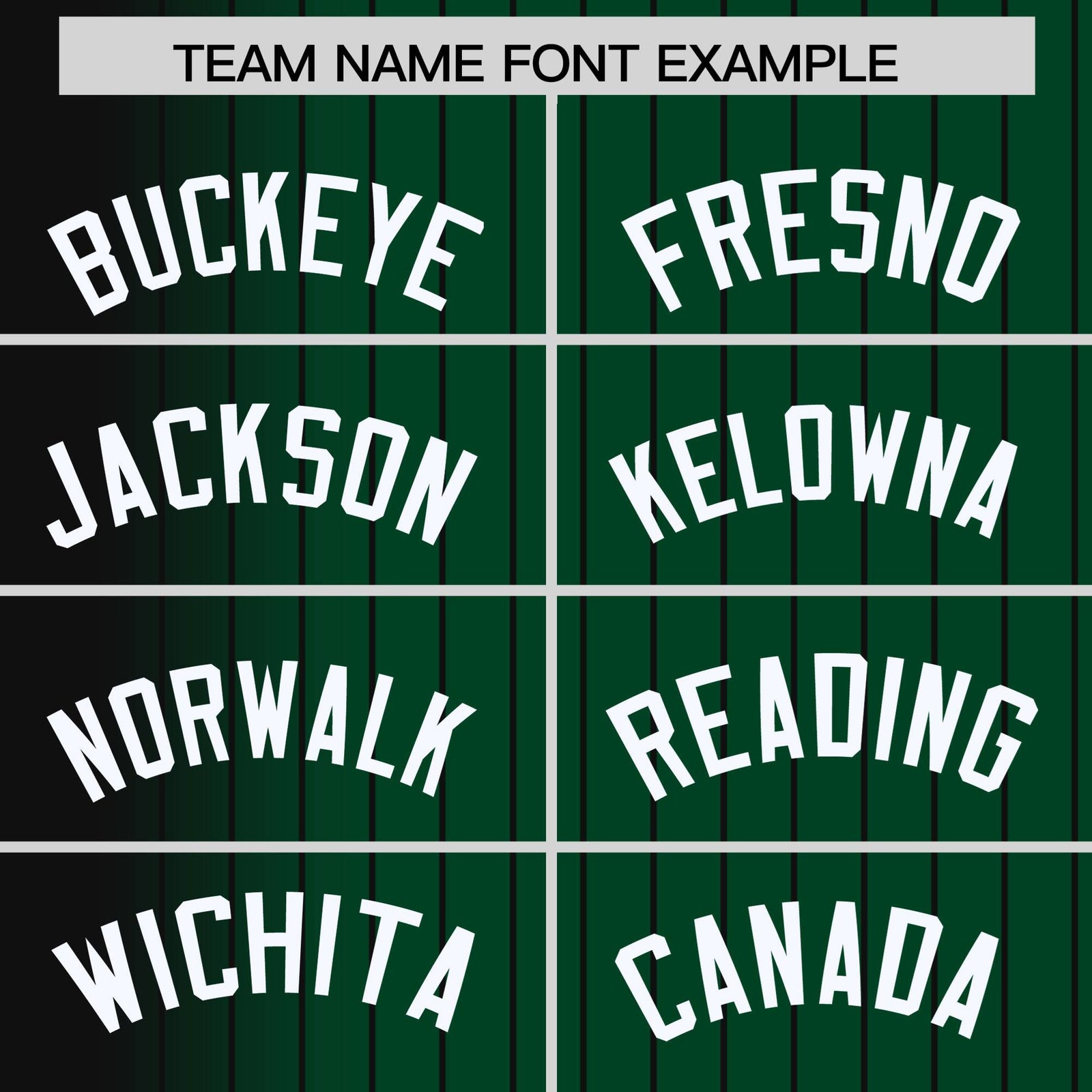 Custom Green Black Pinstripe White-Black Gradient Fashion Varsity Full-Snap Jacket