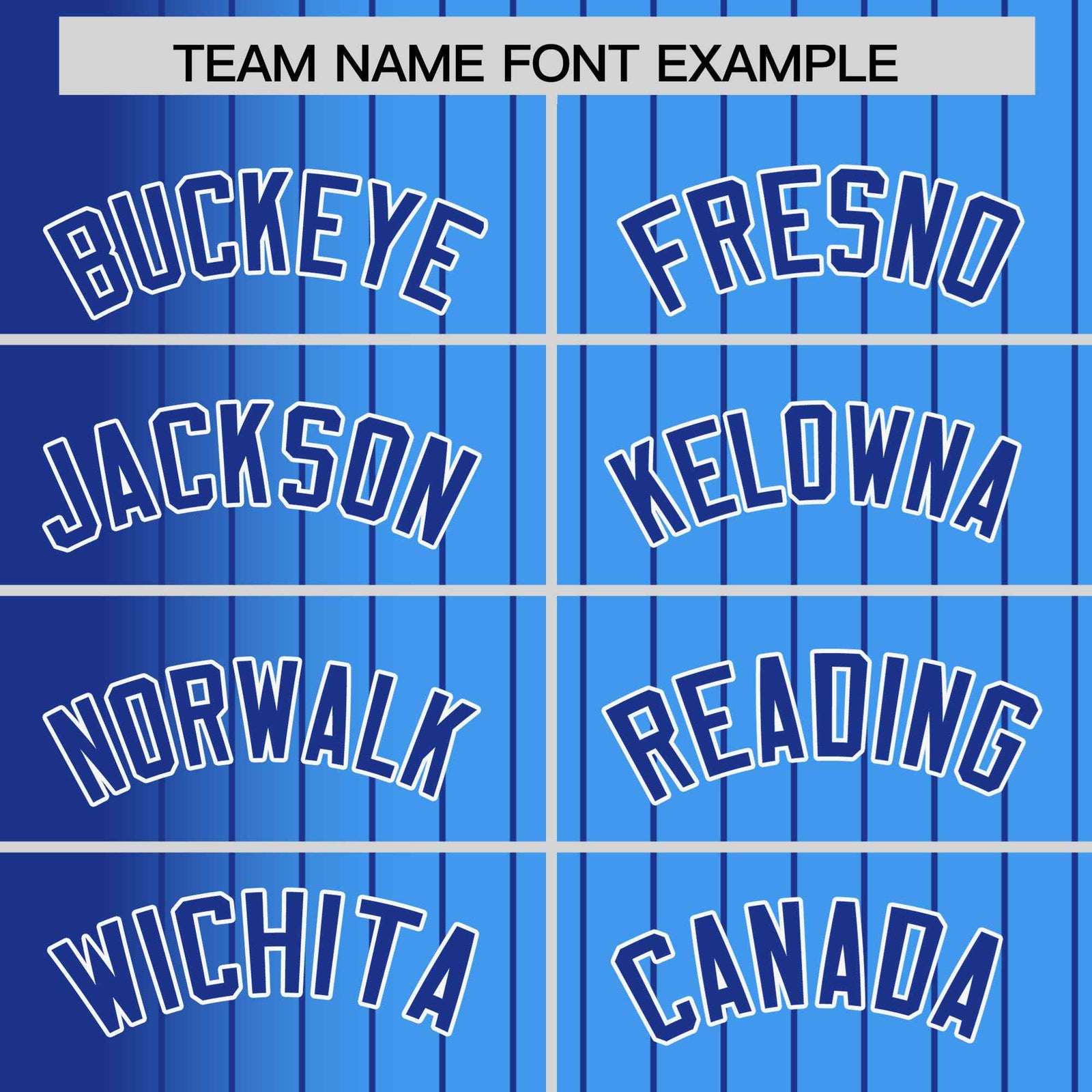 Custom Powder Blue Royal-Blue Pinstripe White-Royal Blue Gradient Fashion Varsity Full-Snap Jacket