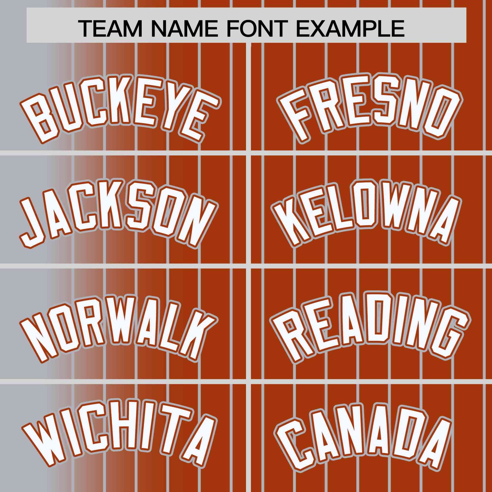 Custom Gray Orange Pinstripe White-Gray Gradient Fashion Varsity Full-Snap Jacket