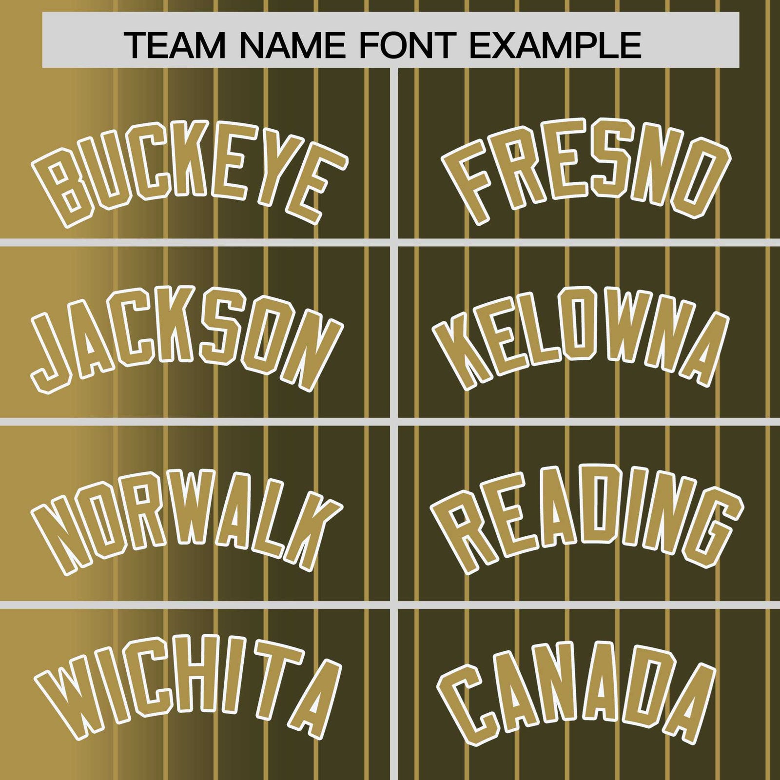 Custom Olive Old Gold Pinstripe White-Old Gold Gradient Fashion Varsity Full-Snap Jacket