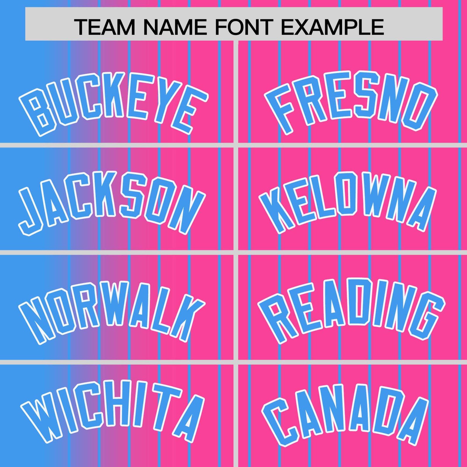 Custom Pink Powder Blue Pinstripe White-Powder Blue Gradient Fashion Varsity Full-Snap Jacket