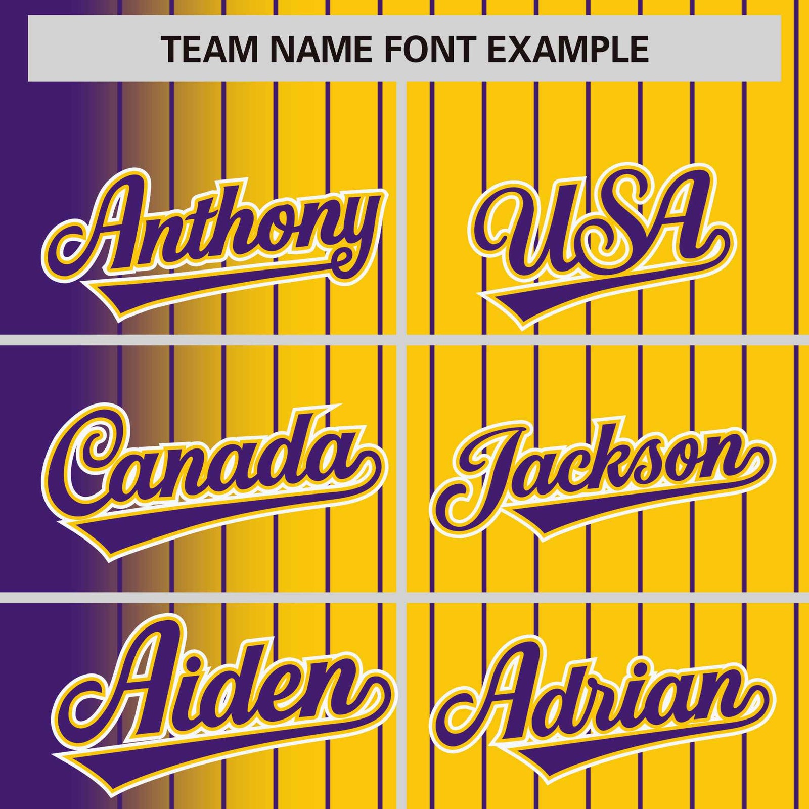 Custom Gold Purple Pinstripe White-Purple Gradient Fashion Varsity Full-Snap Jacket