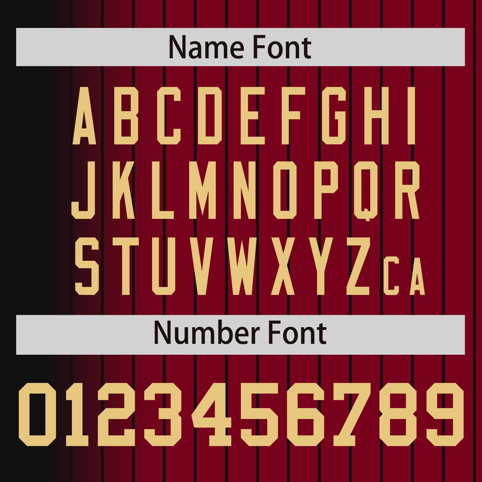 Custom Crimson Black Pinstripe Old Gold-Black Gradient Fashion Varsity Full-Snap Jacket