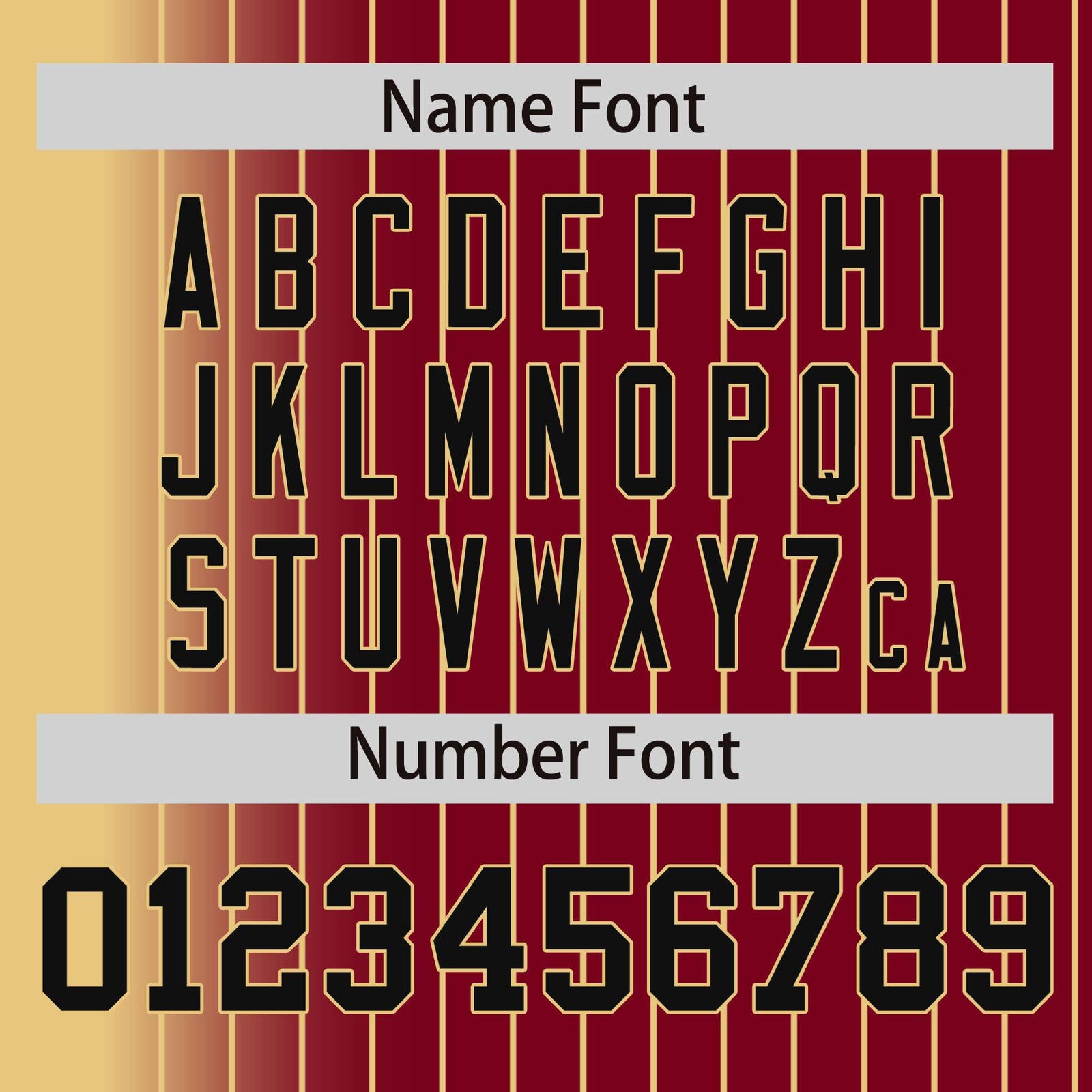 Custom Crimson Khaki Pinstripe Black-Khaki Gradient Fashion Varsity Full-Snap Jacket