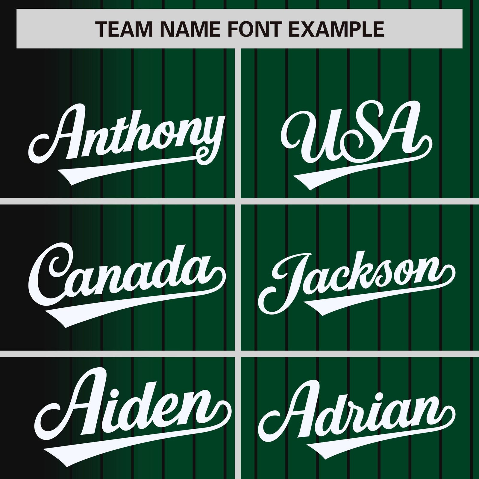 Custom Green Black Pinstripe White-Black Gradient Fashion Varsity Full-Snap Jacket