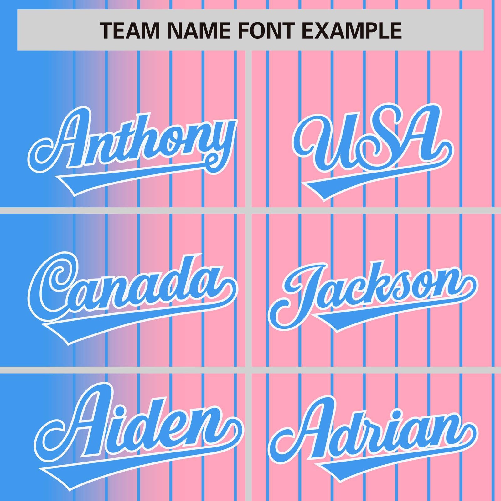 Custom Light Pink Powder-Blue Pinstripe White-Powder Blue Gradient Fashion Varsity Full-Snap Jacket