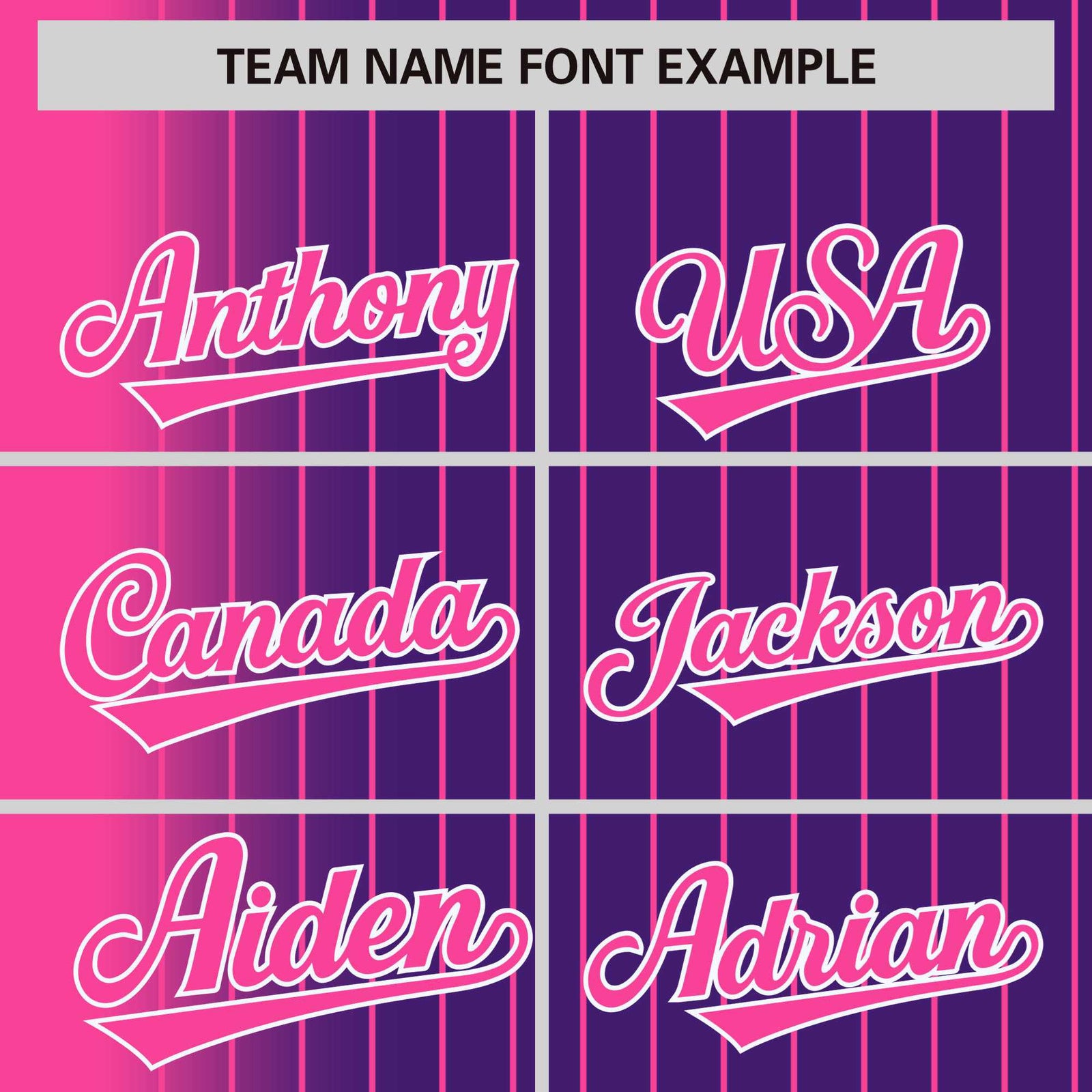 Custom Purple Pink Pinstripe White-Pink Gradient Fashion Varsity Full-Snap Jacket