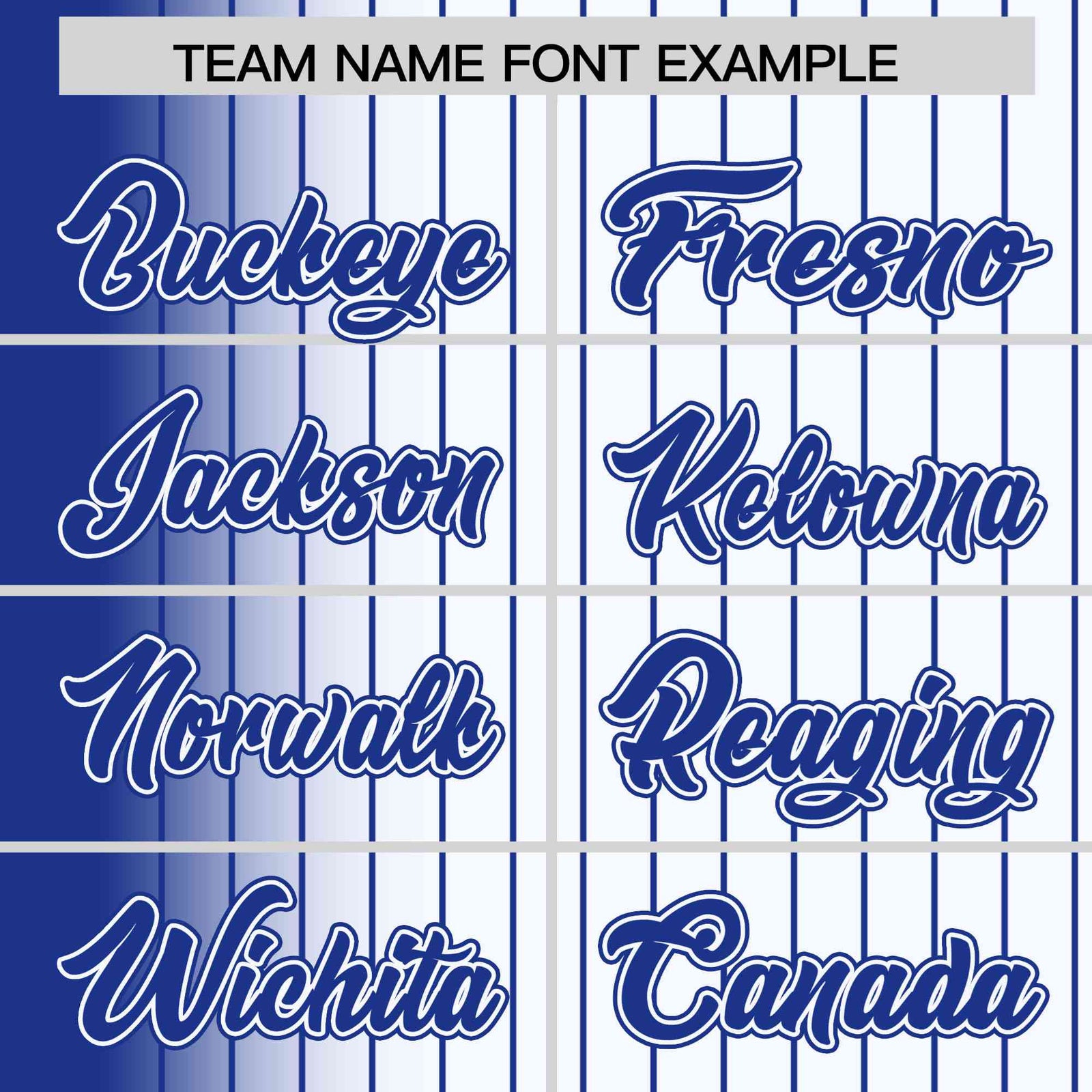 Custom White Royal Blue Pinstripe Royal Blue-White Gradient Fashion Varsity Full-Snap Jacket