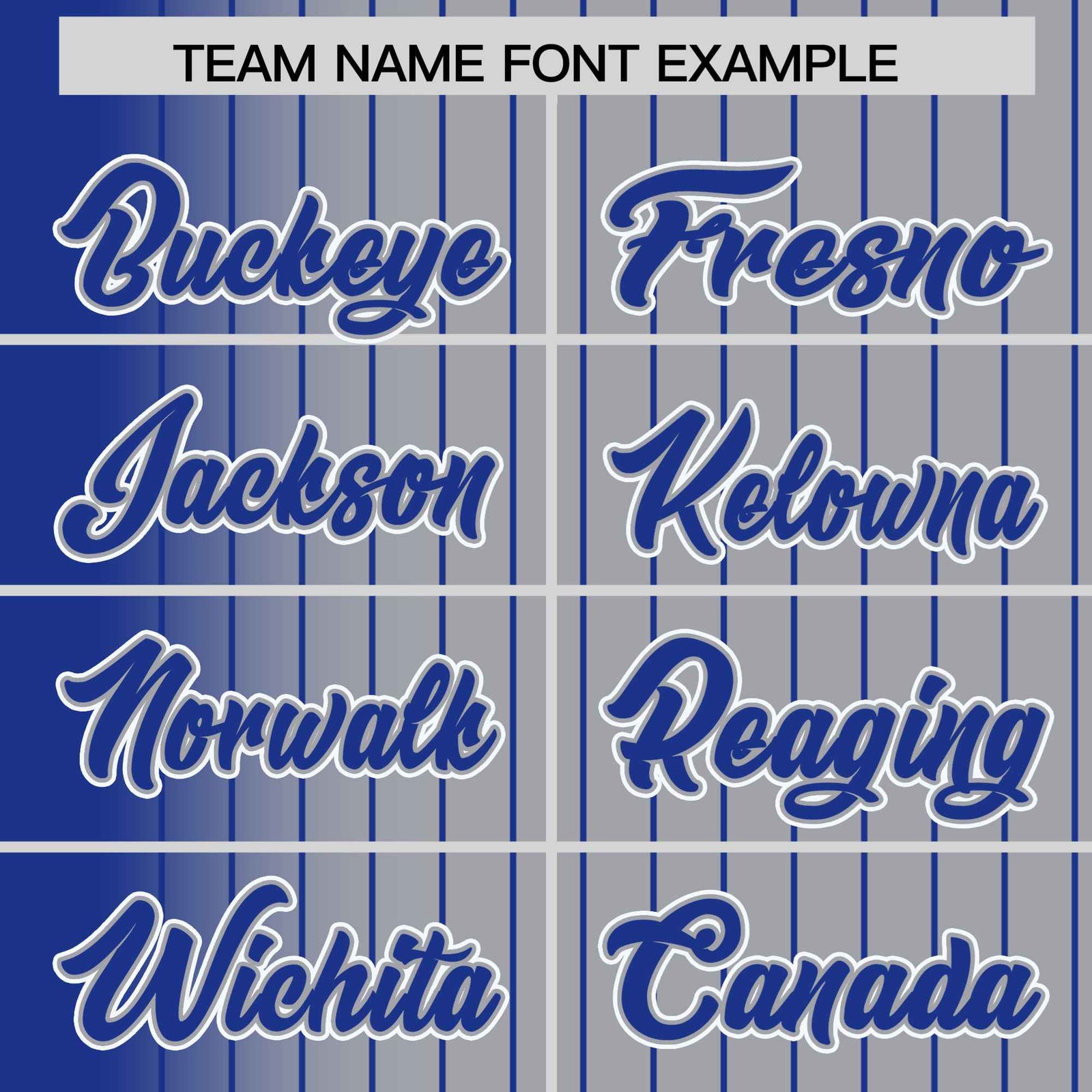 Custom Gray Royal Blue Pinstripe Royal Blue-White Gradient Fashion Varsity Full-Snap Jacket