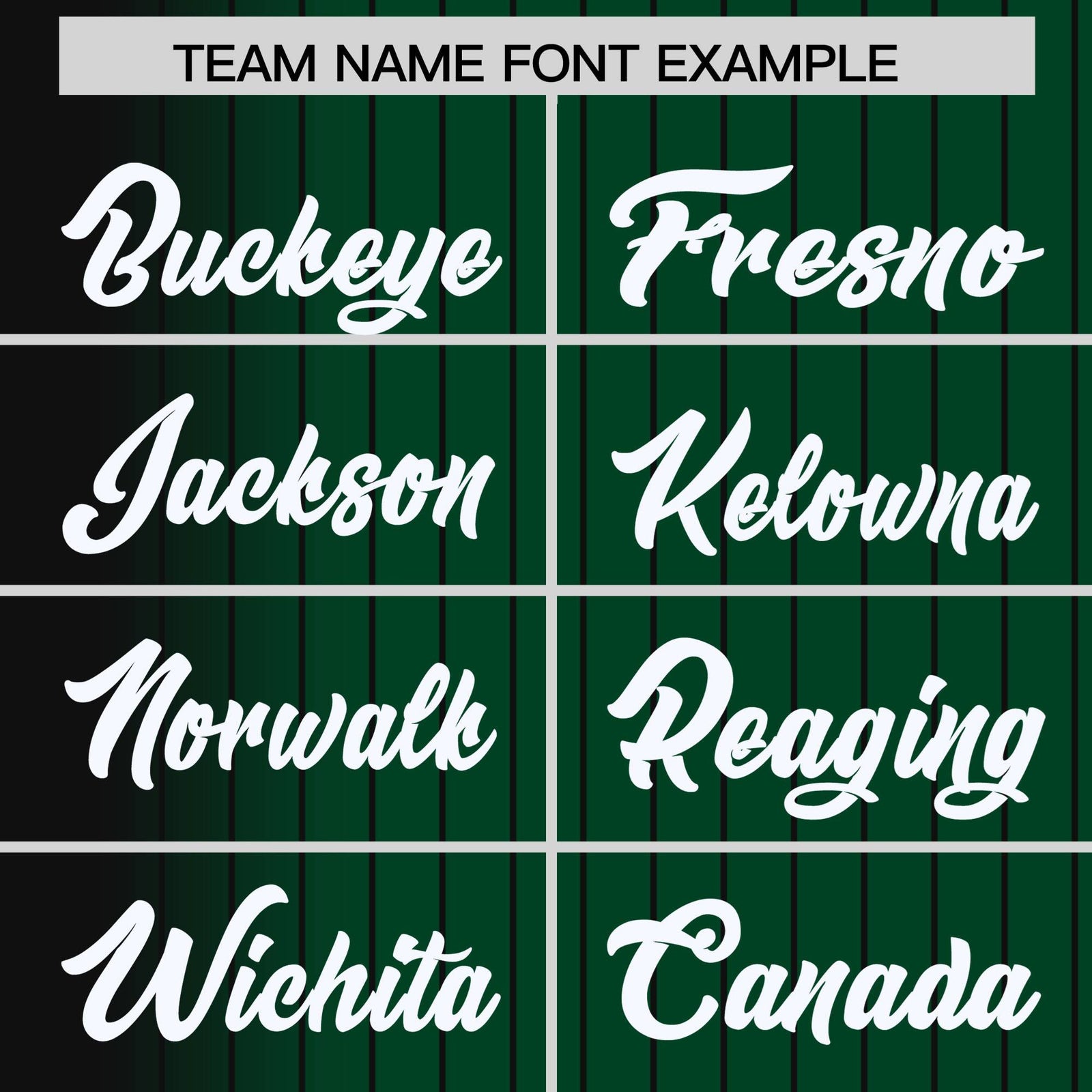 Custom Green Black Pinstripe White-Black Gradient Fashion Varsity Full-Snap Jacket